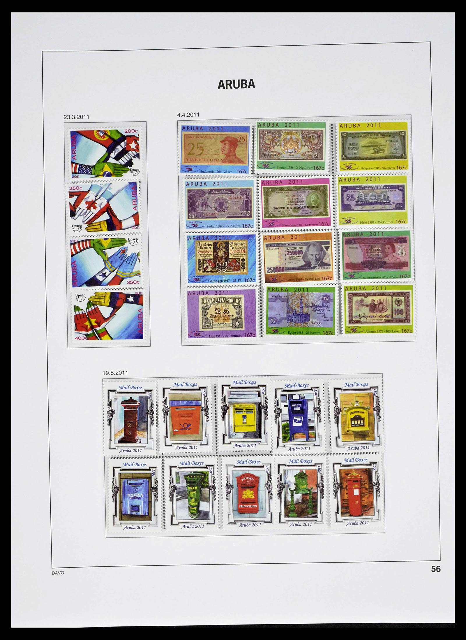 39361 0056 - Stamp collection 39361 Aruba 1986-2013.