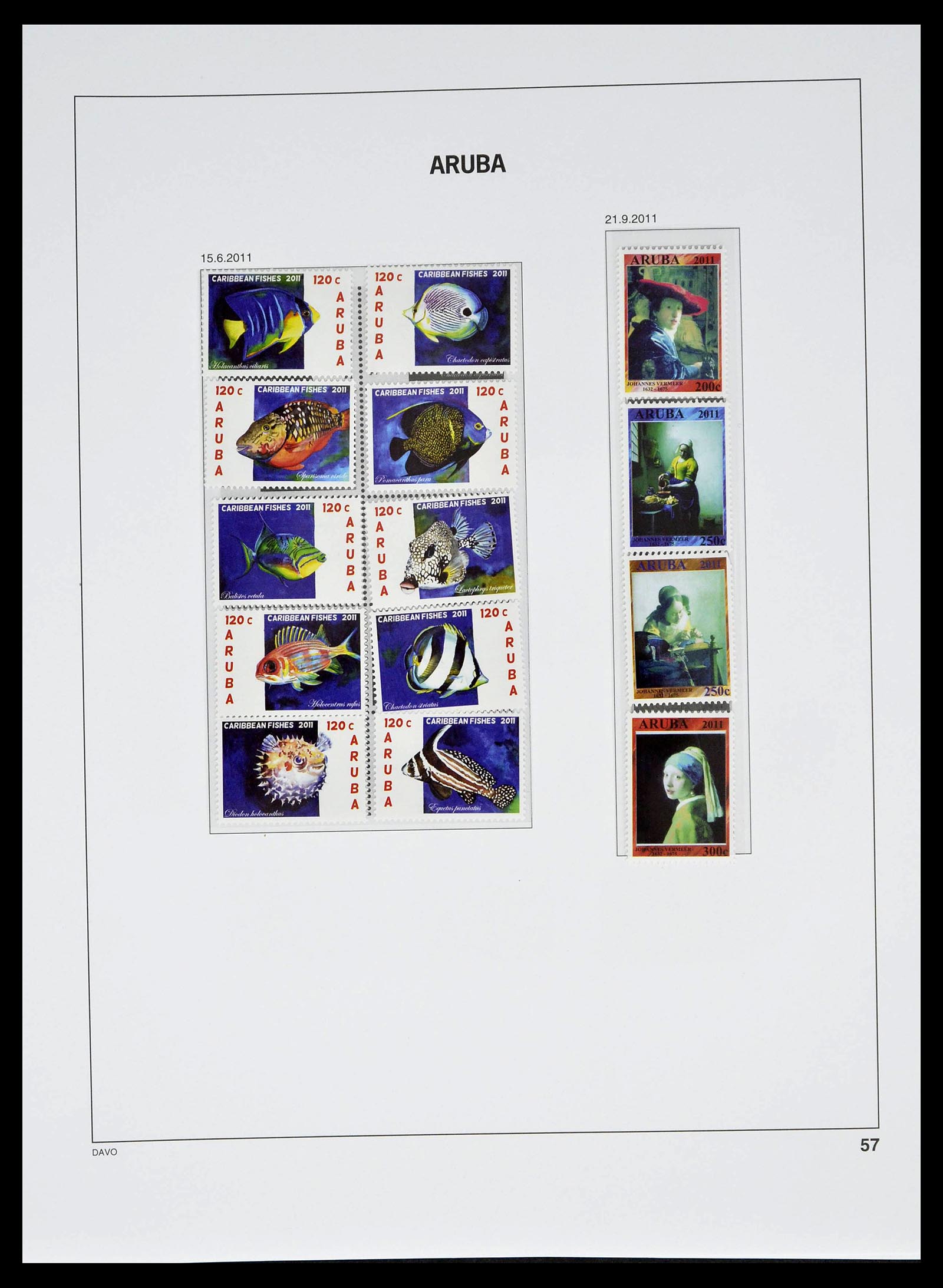 39361 0057 - Stamp collection 39361 Aruba 1986-2013.
