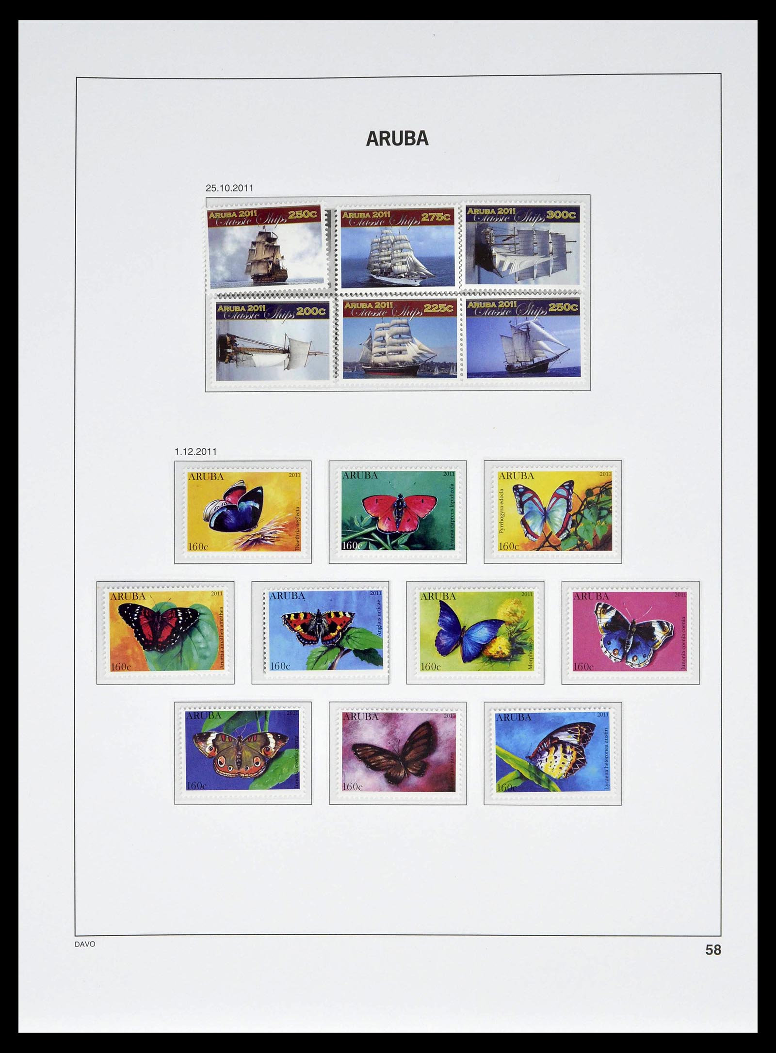 39361 0058 - Stamp collection 39361 Aruba 1986-2013.