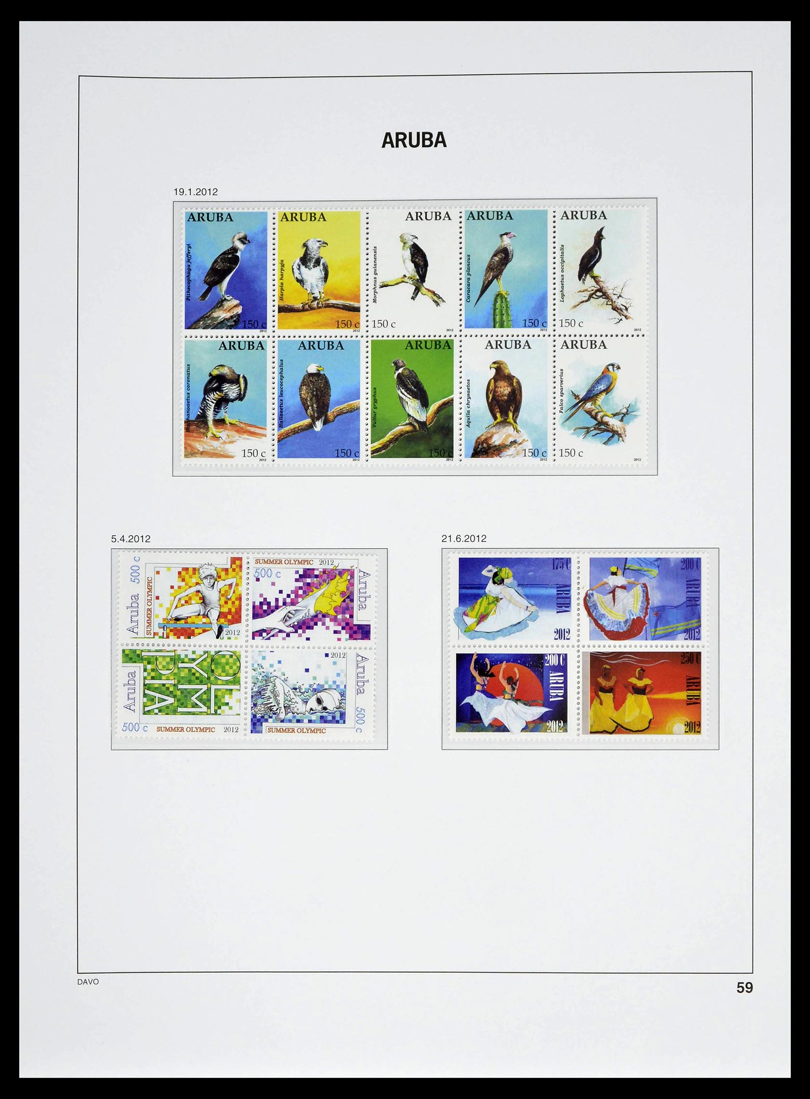 39361 0059 - Stamp collection 39361 Aruba 1986-2013.