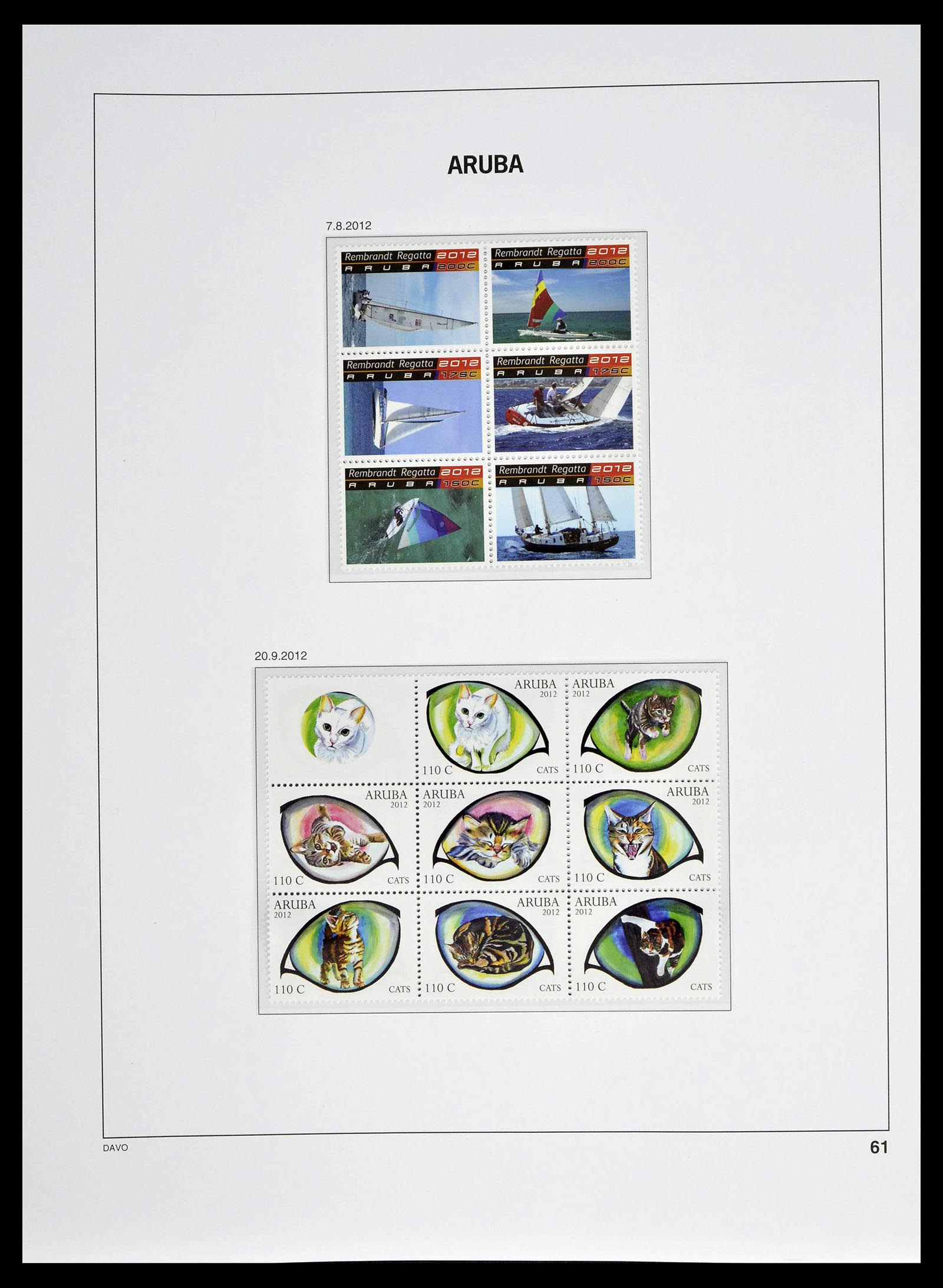 39361 0061 - Postzegelverzameling 39361 Aruba 1986-2013.