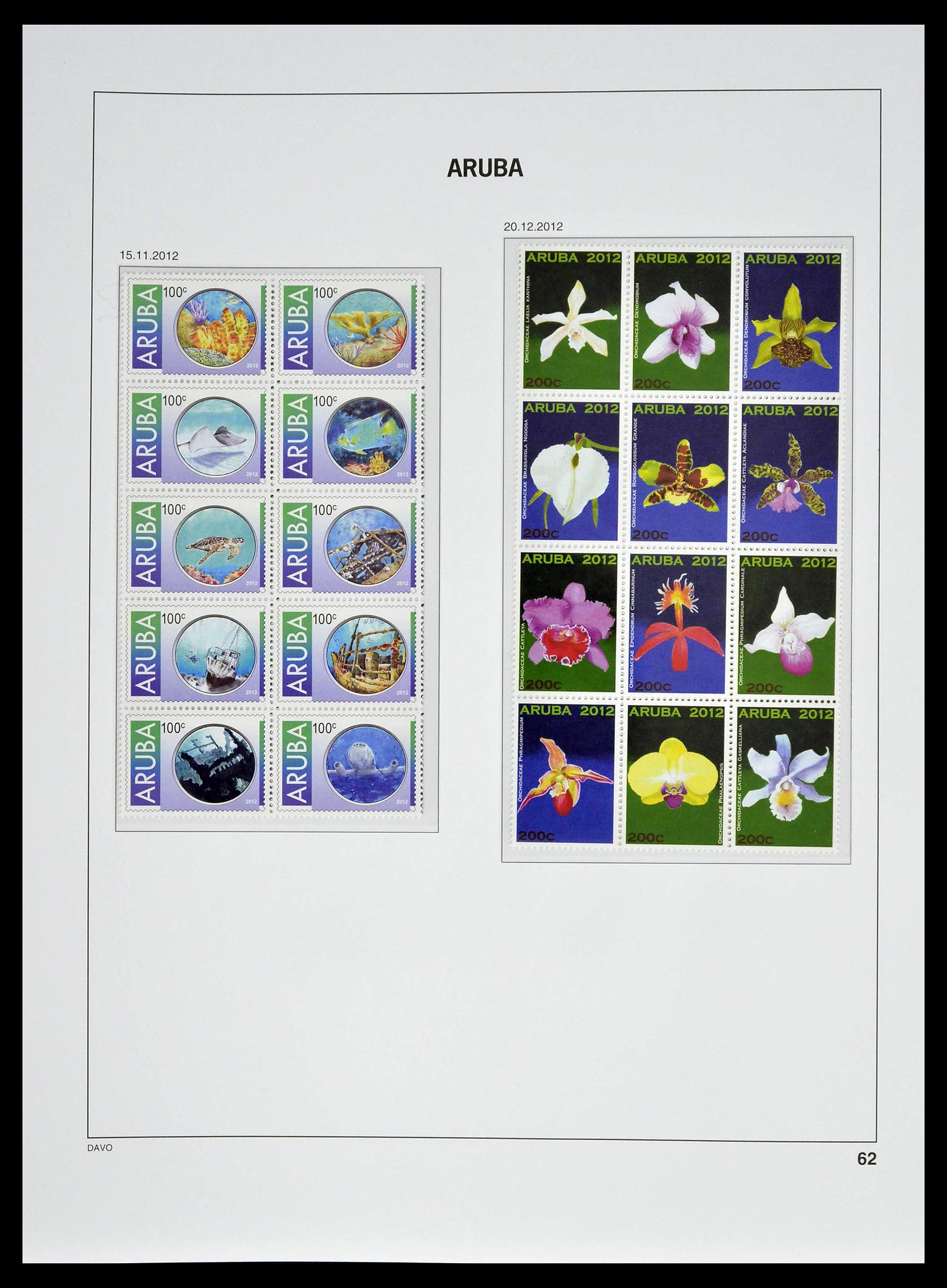 39361 0062 - Postzegelverzameling 39361 Aruba 1986-2013.