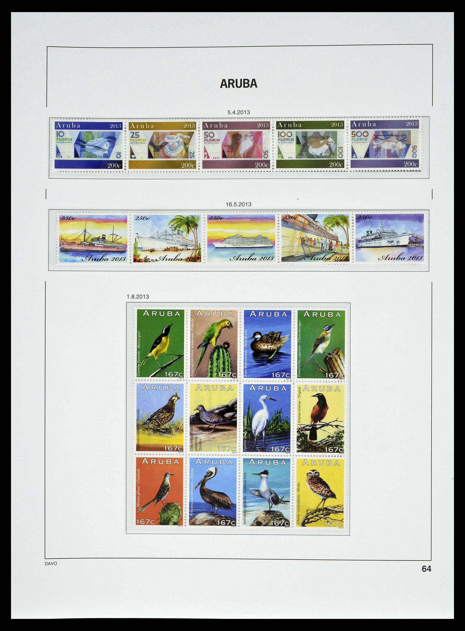 39361 0064 - Postzegelverzameling 39361 Aruba 1986-2013.