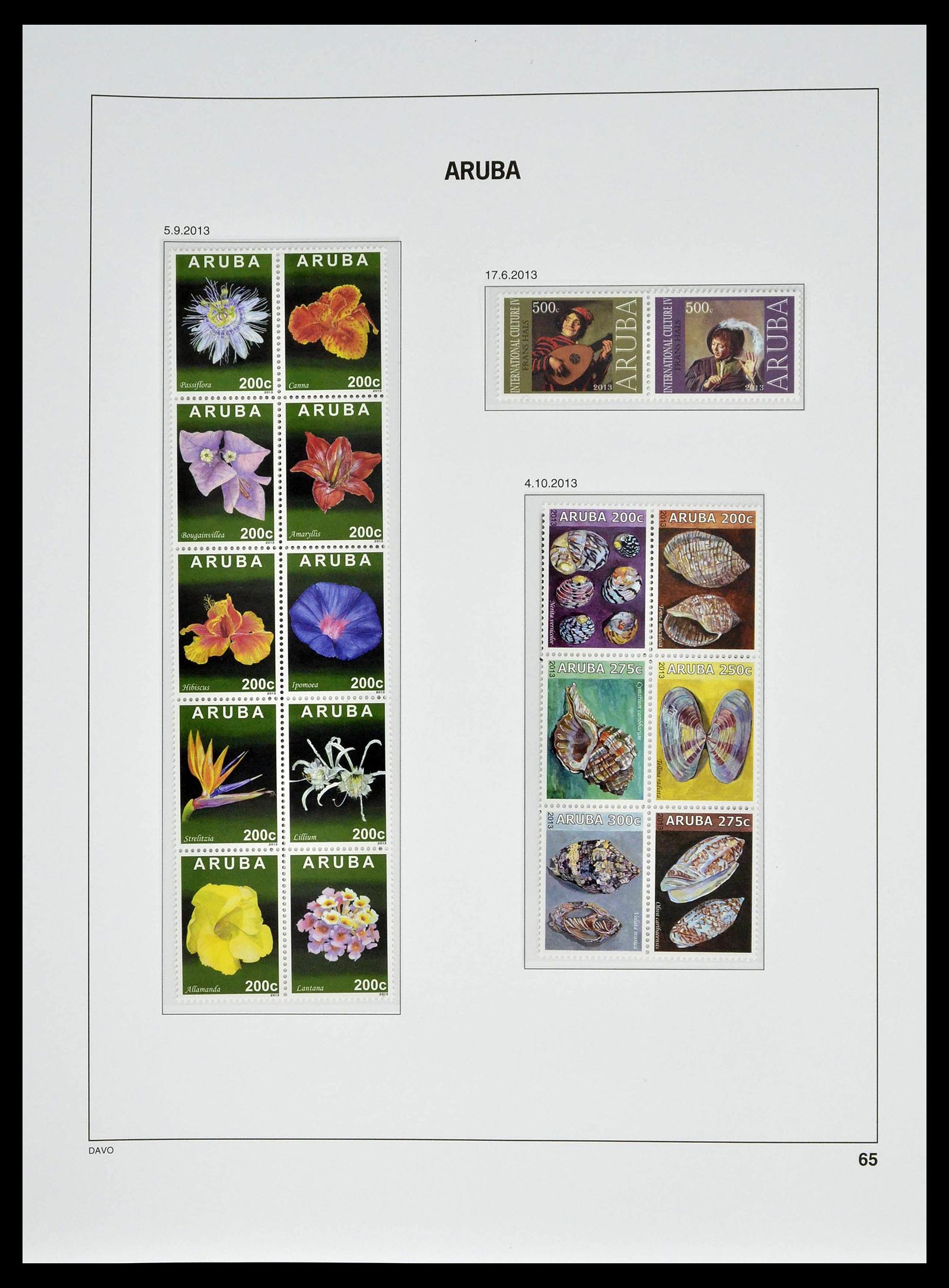 39361 0065 - Postzegelverzameling 39361 Aruba 1986-2013.