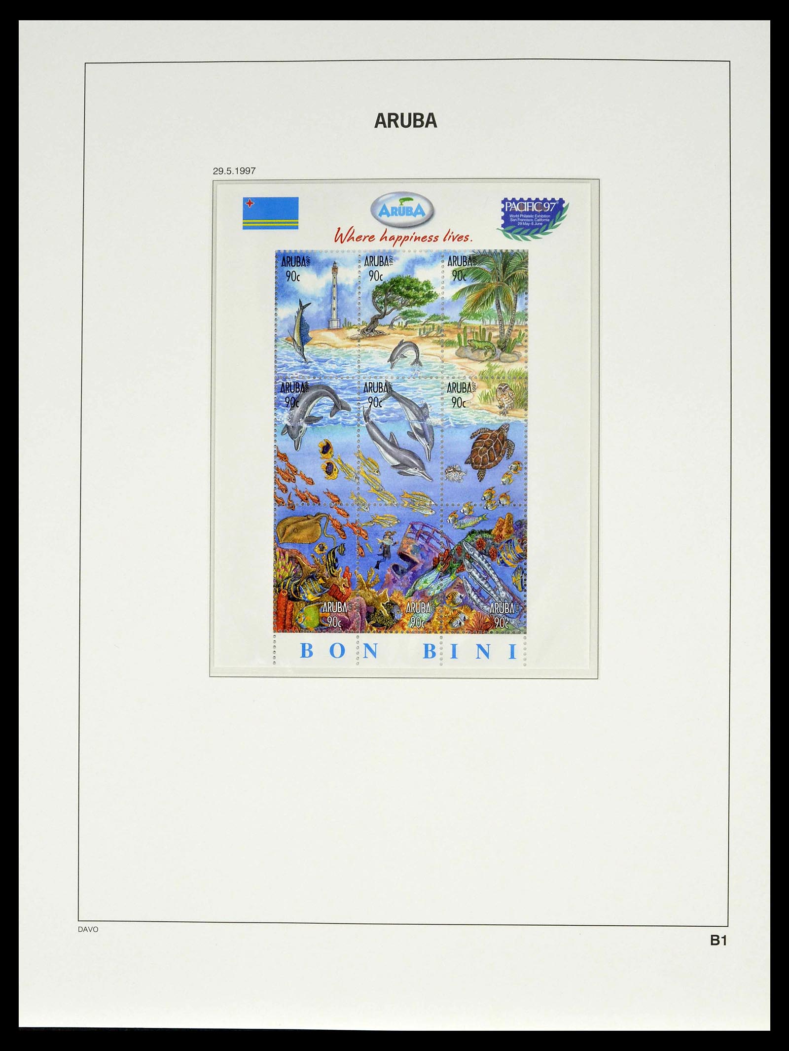39361 0067 - Postzegelverzameling 39361 Aruba 1986-2013.