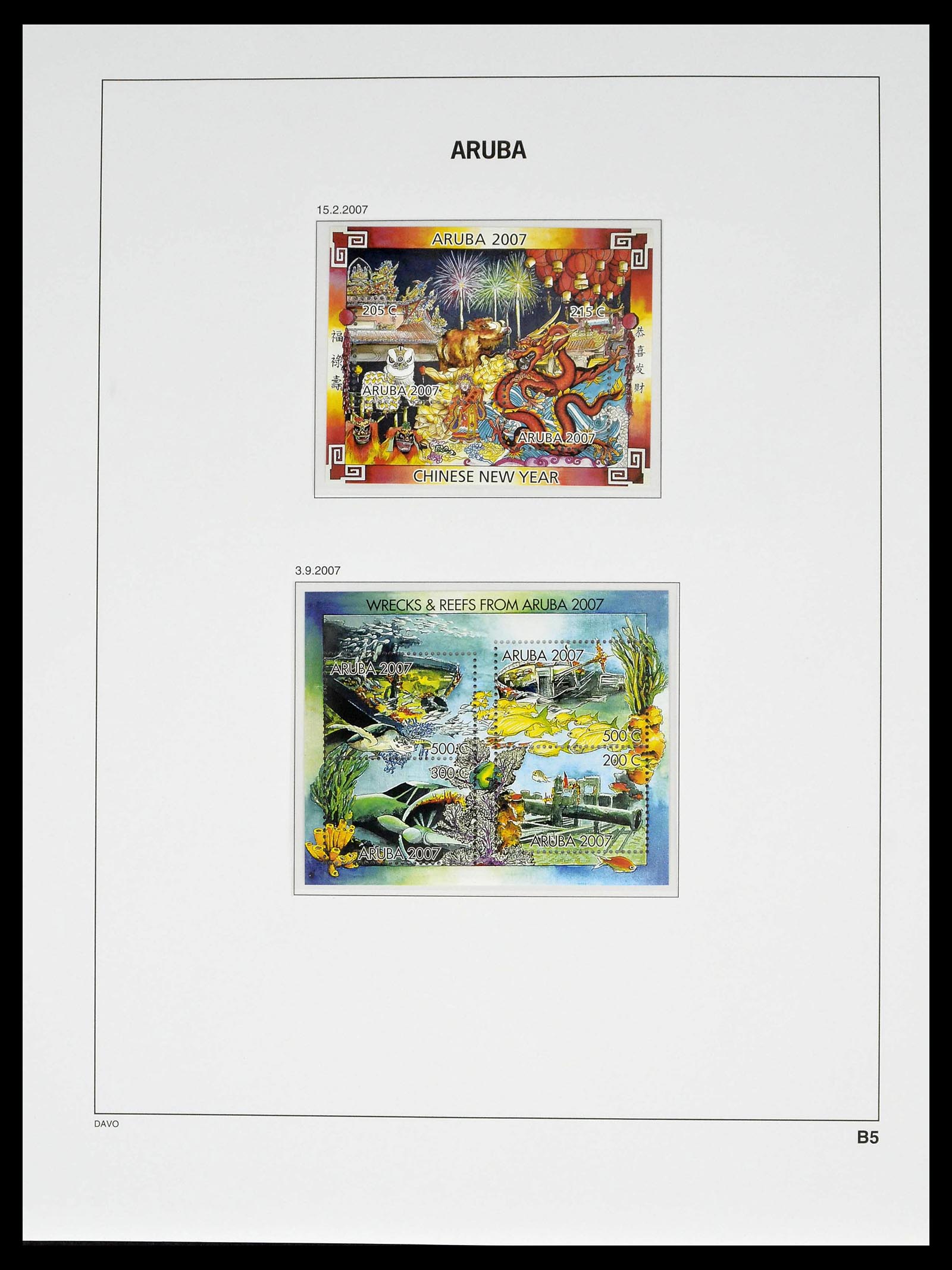 39361 0071 - Postzegelverzameling 39361 Aruba 1986-2013.