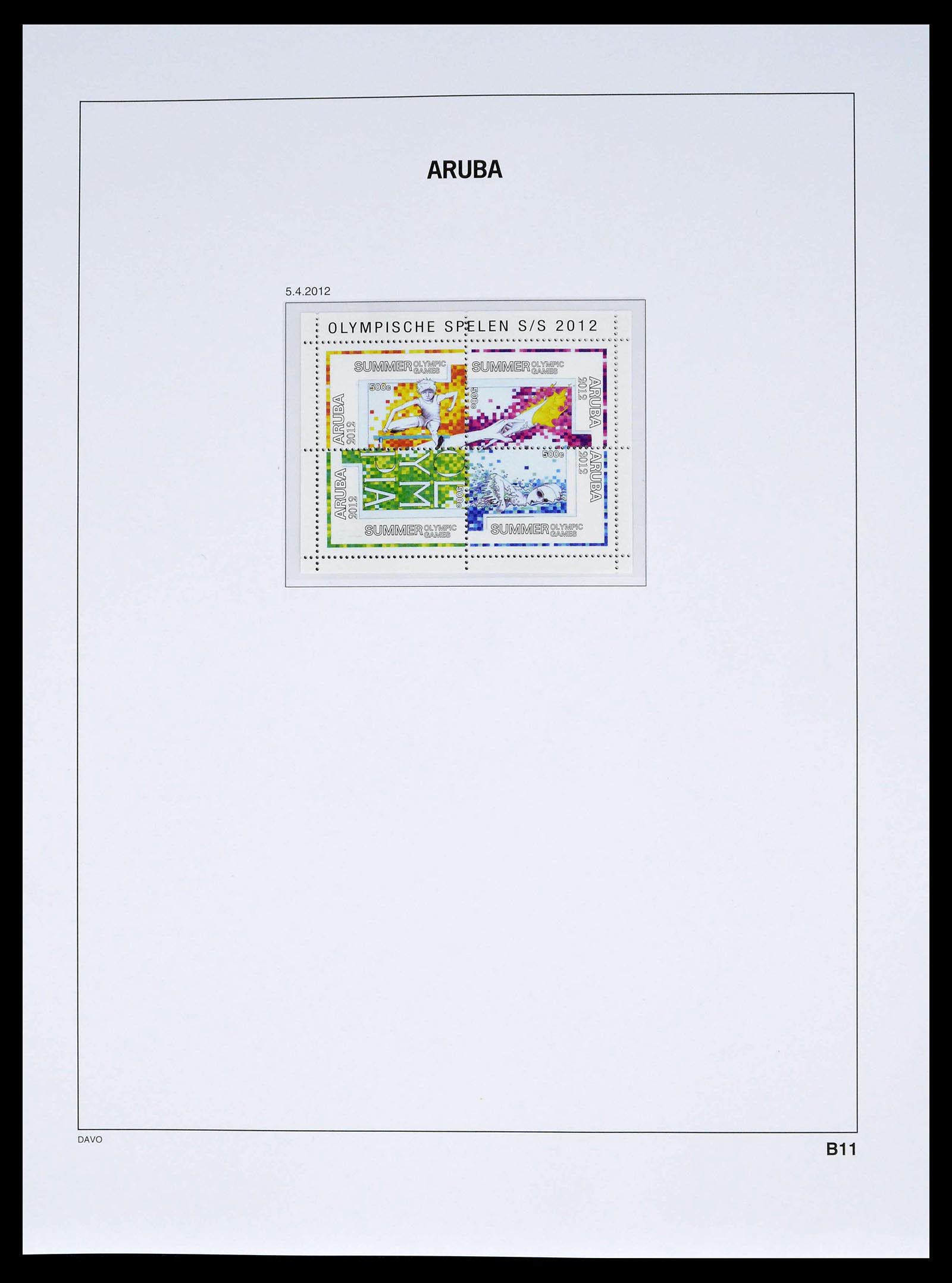 39361 0078 - Postzegelverzameling 39361 Aruba 1986-2013.