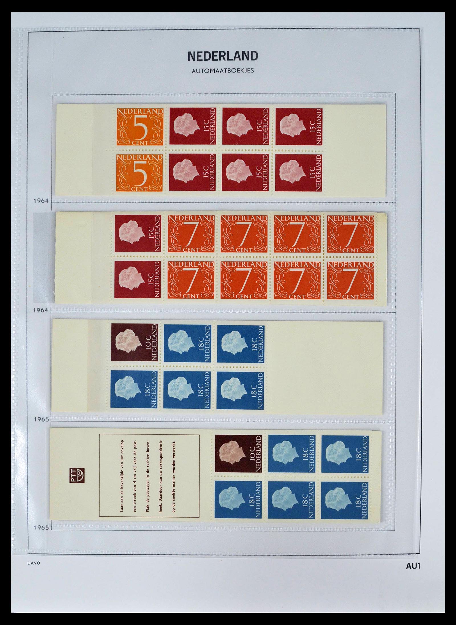 39362 0001 - Stamp collection 39362 Netherlands stamp booklets 1964-2003.