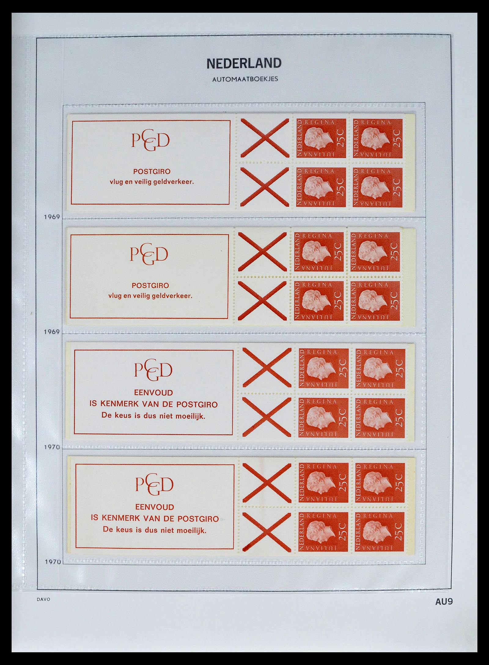 39362 0009 - Stamp collection 39362 Netherlands stamp booklets 1964-2003.