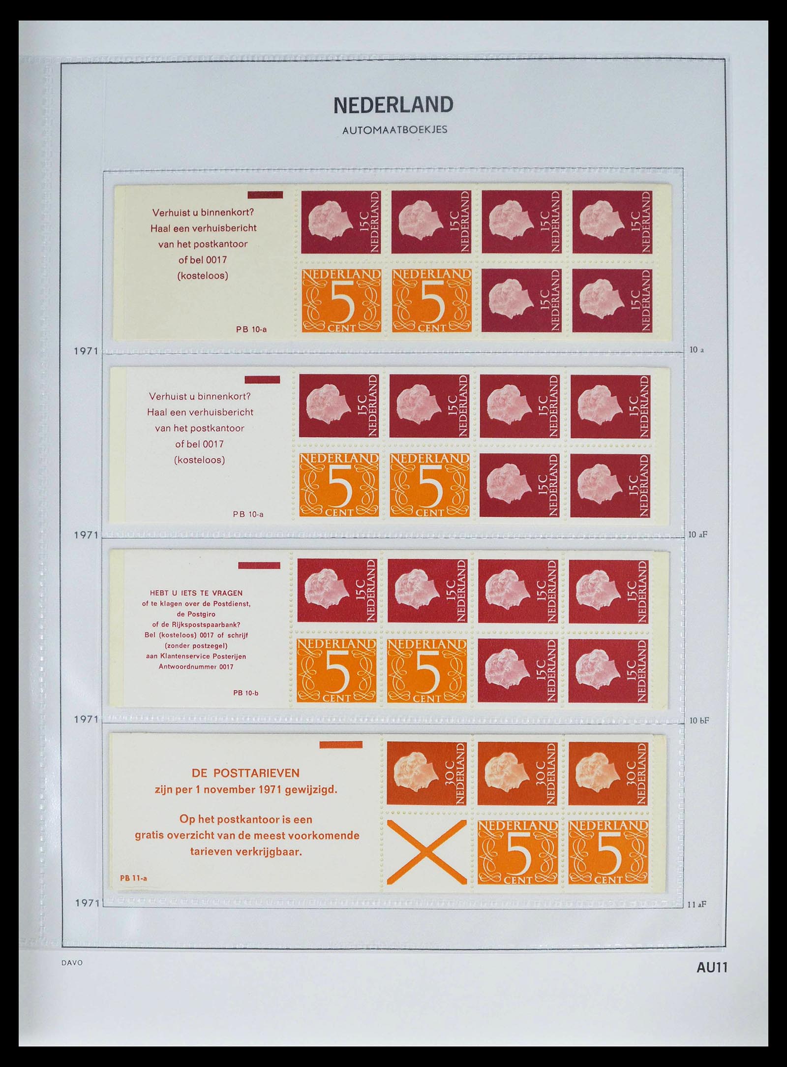 39362 0011 - Stamp collection 39362 Netherlands stamp booklets 1964-2003.