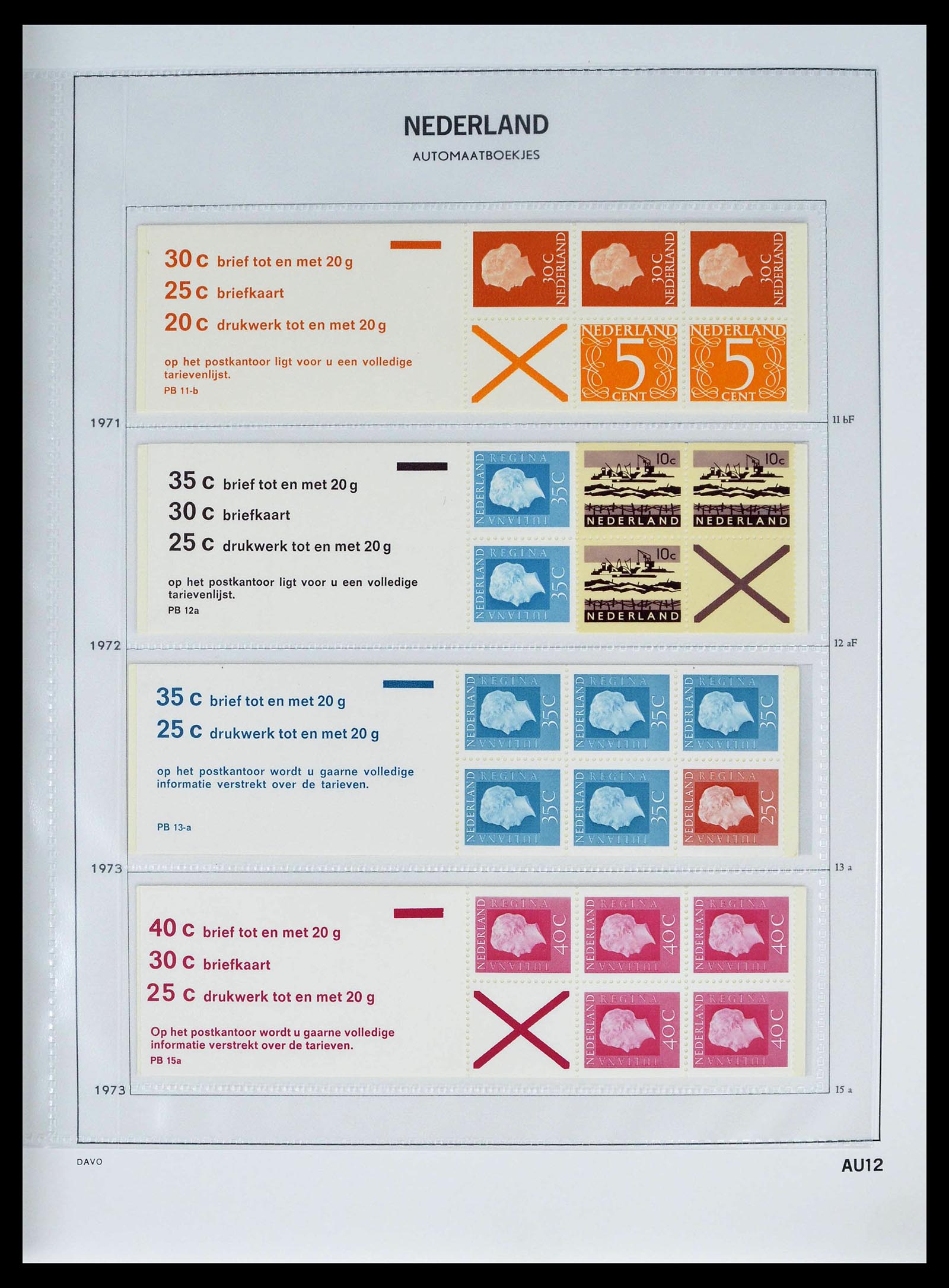 39362 0012 - Stamp collection 39362 Netherlands stamp booklets 1964-2003.