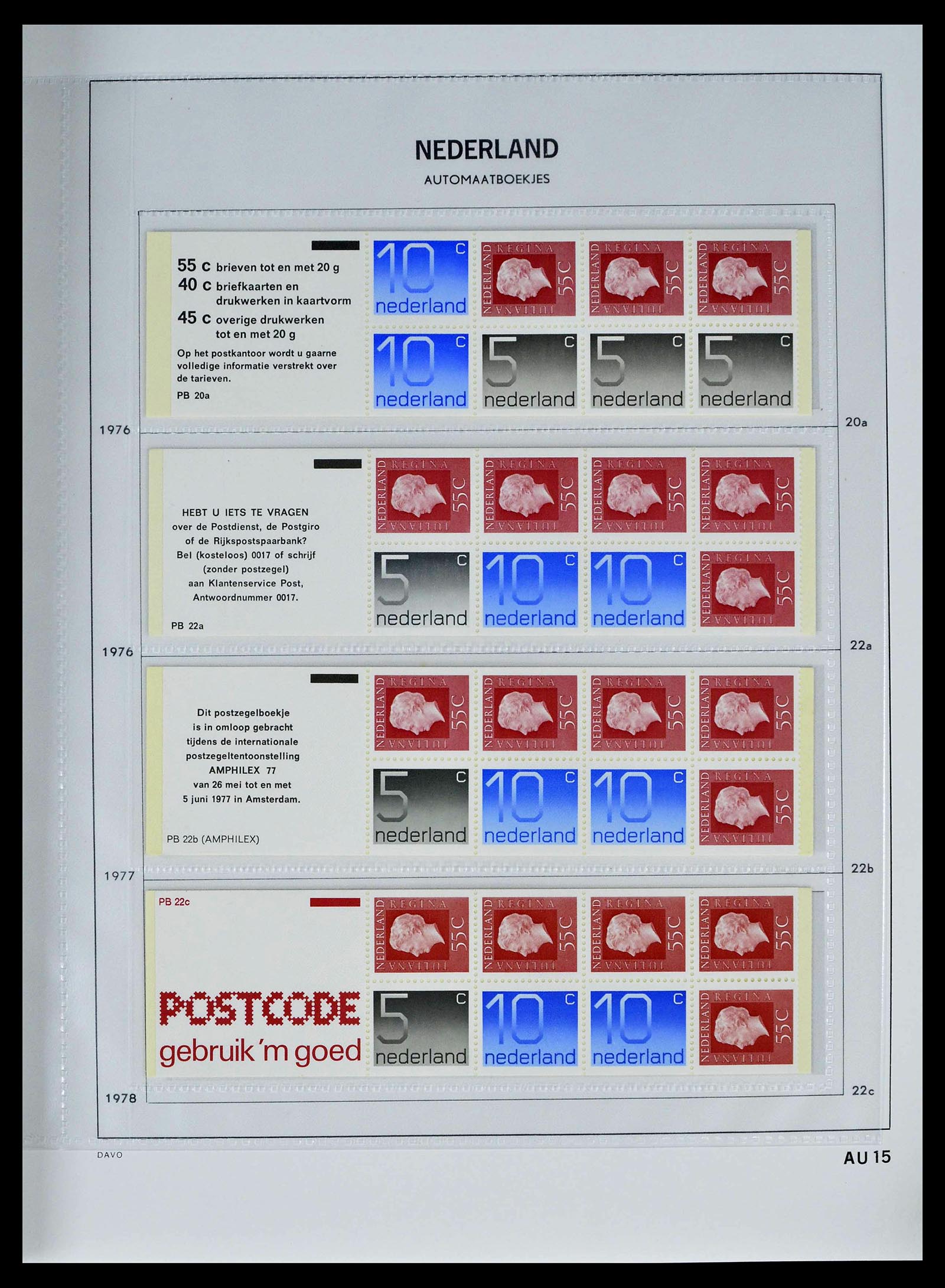 39362 0015 - Stamp collection 39362 Netherlands stamp booklets 1964-2003.