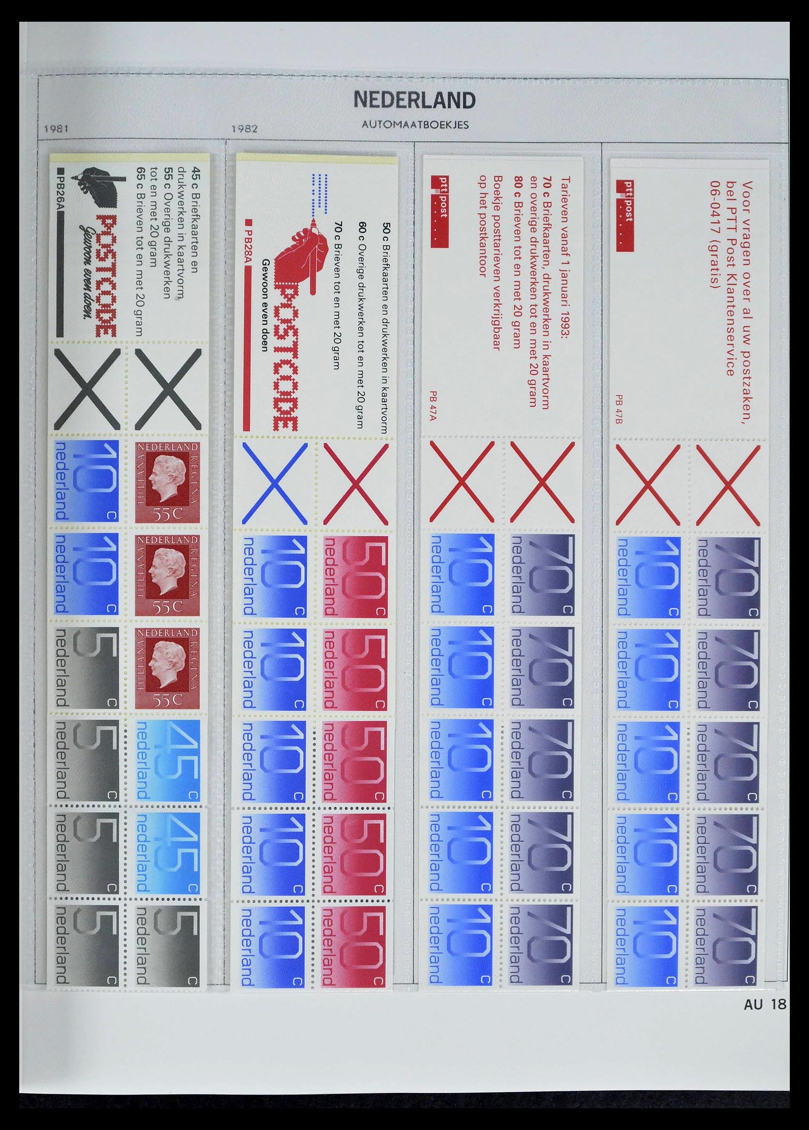 39362 0018 - Stamp collection 39362 Netherlands stamp booklets 1964-2003.