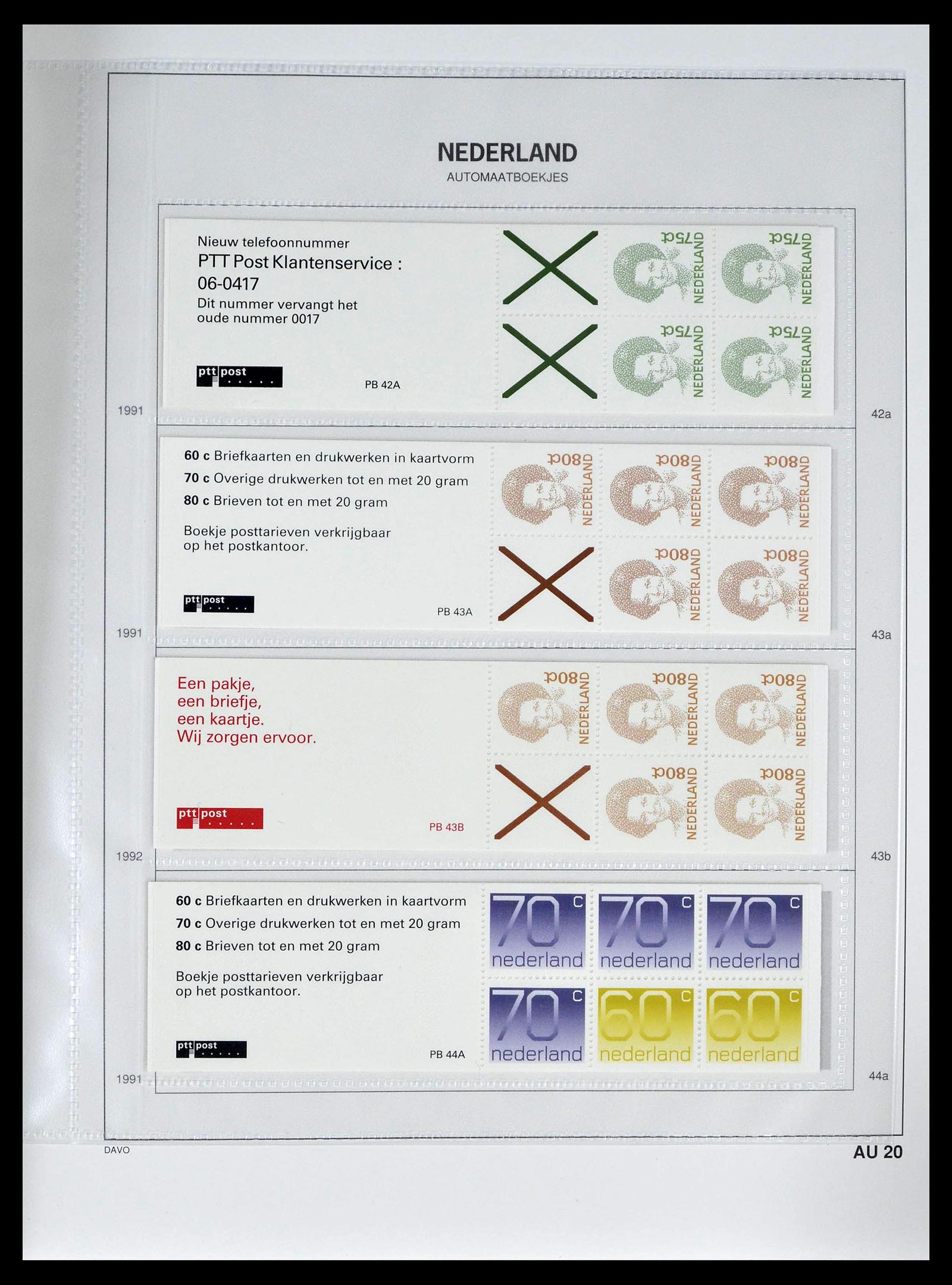 39362 0020 - Stamp collection 39362 Netherlands stamp booklets 1964-2003.