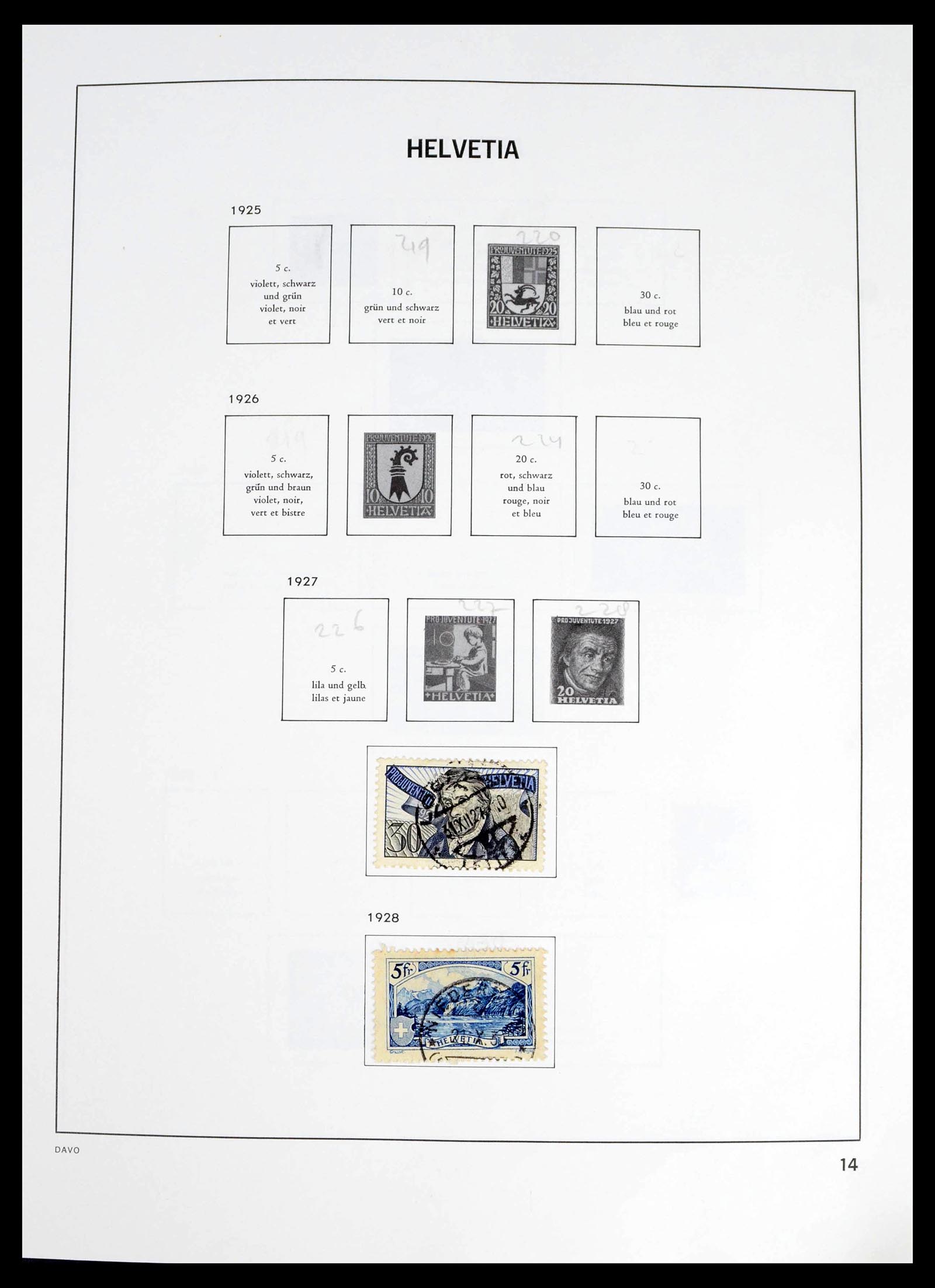 39363 0006 - Postzegelverzameling 39363 Zwitserland 1939-2013.