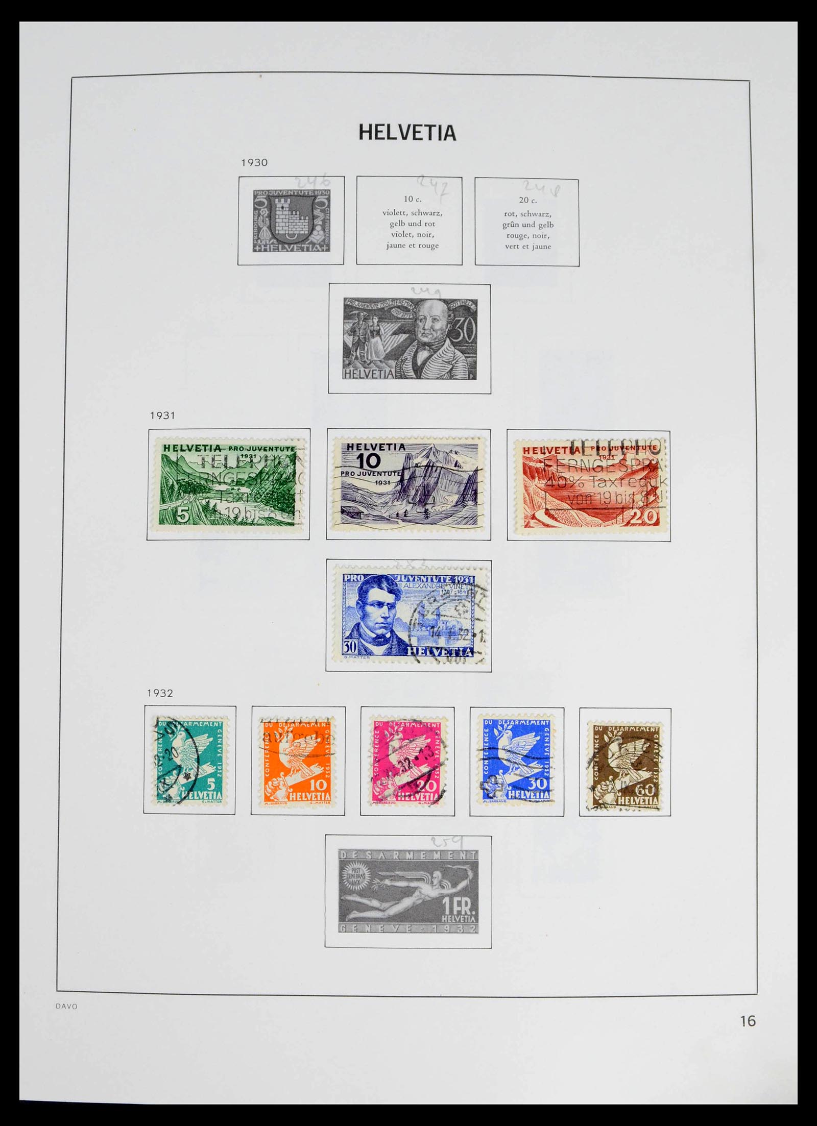 39363 0008 - Postzegelverzameling 39363 Zwitserland 1939-2013.