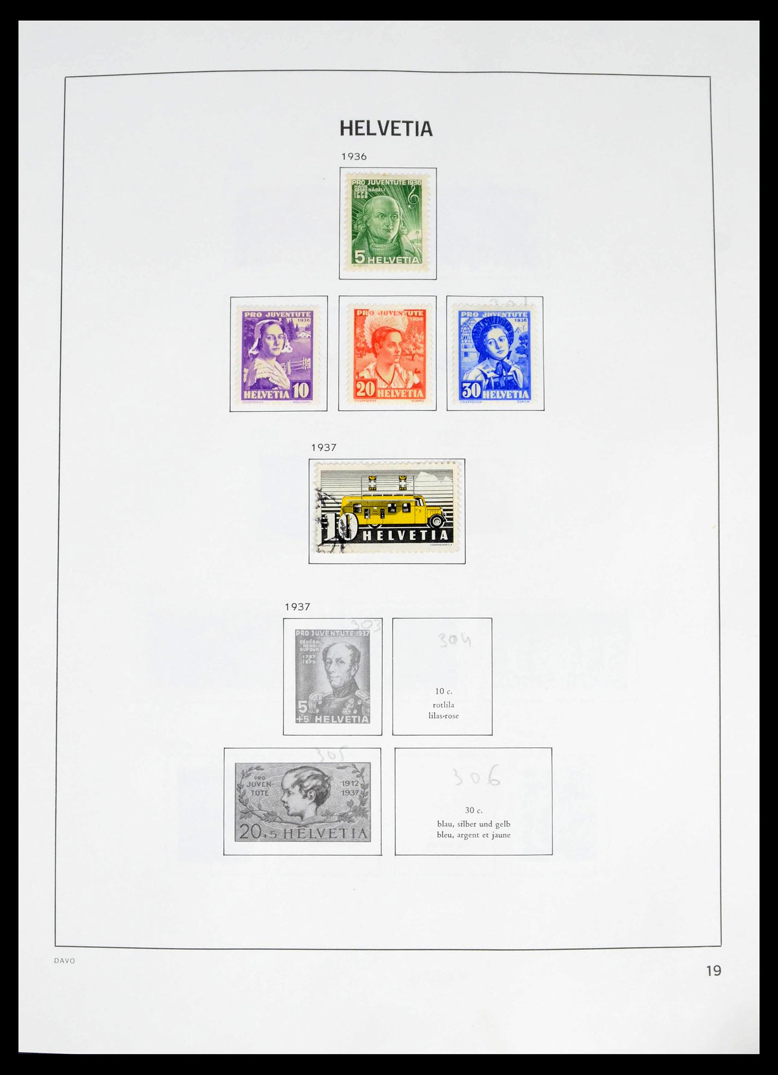 39363 0011 - Postzegelverzameling 39363 Zwitserland 1939-2013.