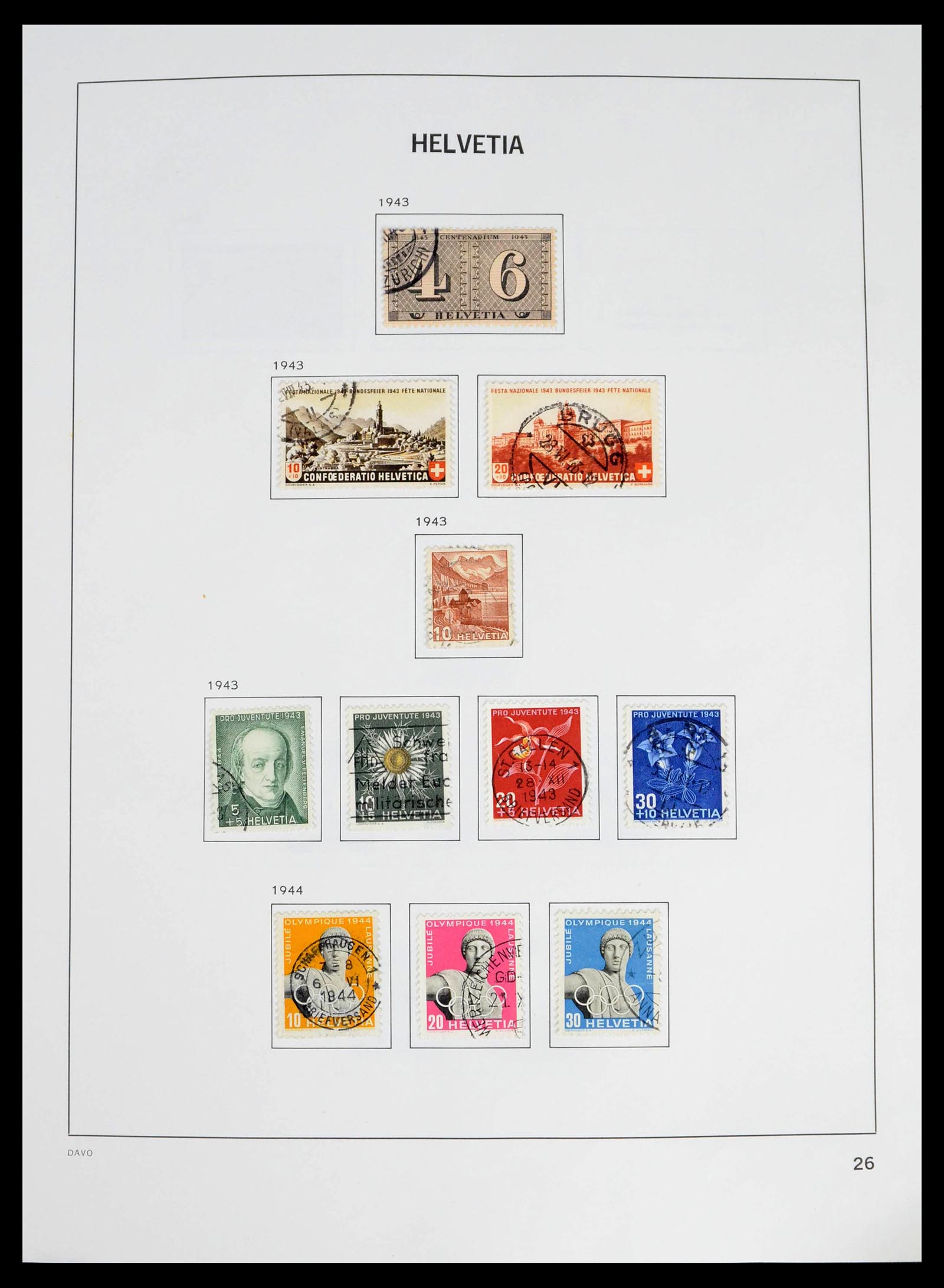 39363 0017 - Postzegelverzameling 39363 Zwitserland 1939-2013.