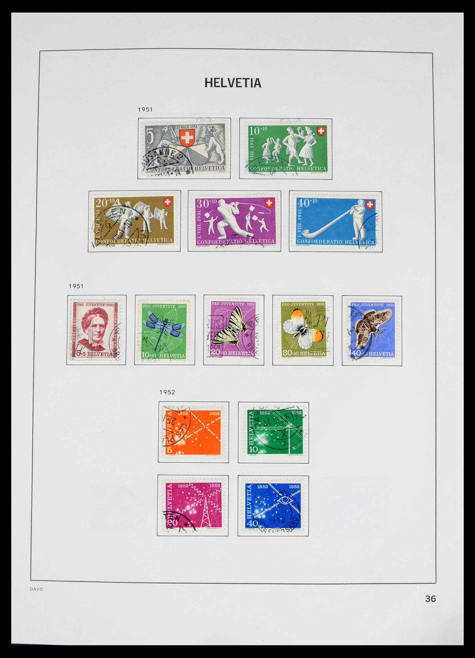 39363 0027 - Stamp collection 39363 Switzerland 1939-2013.