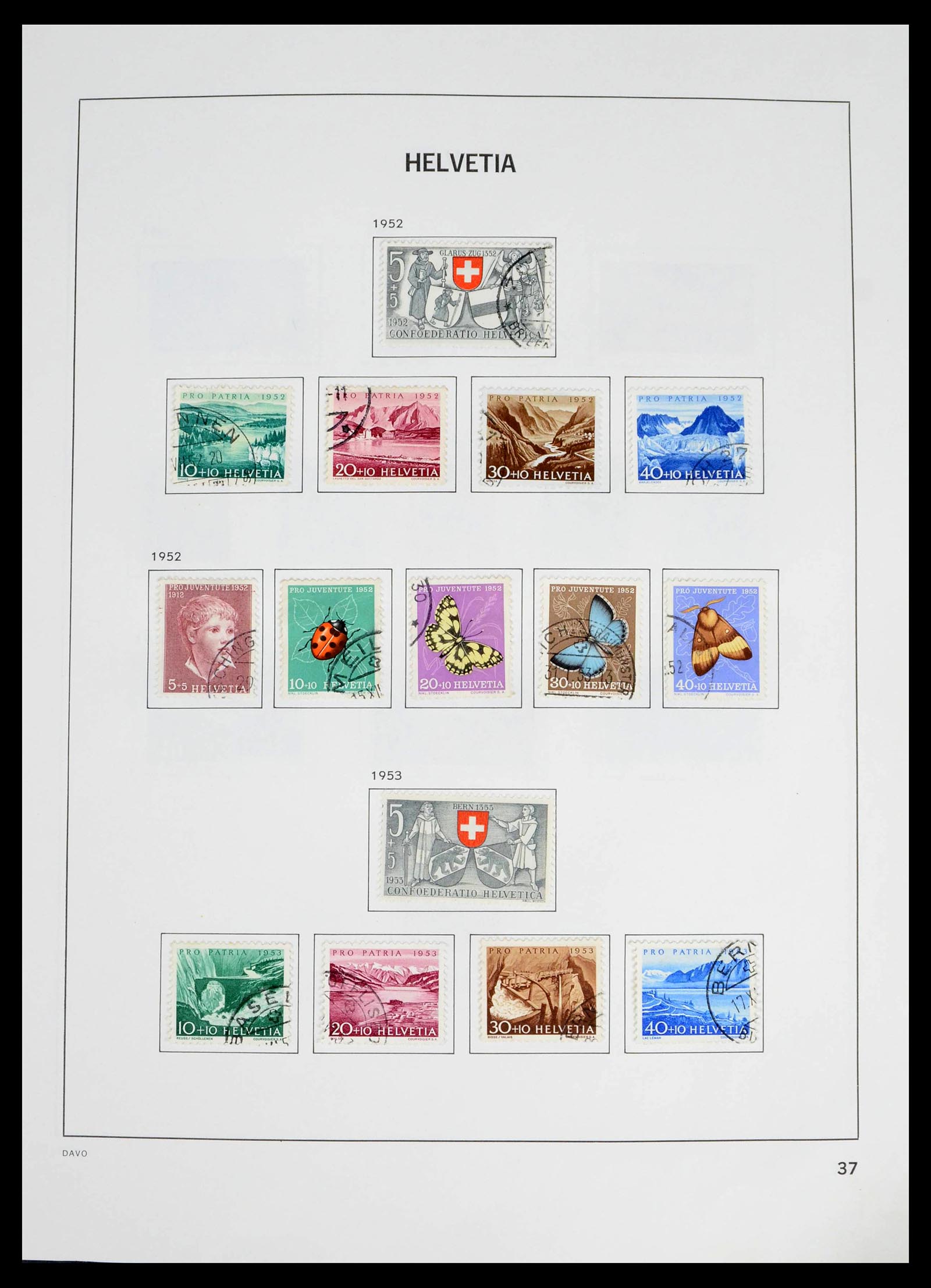 39363 0028 - Stamp collection 39363 Switzerland 1939-2013.
