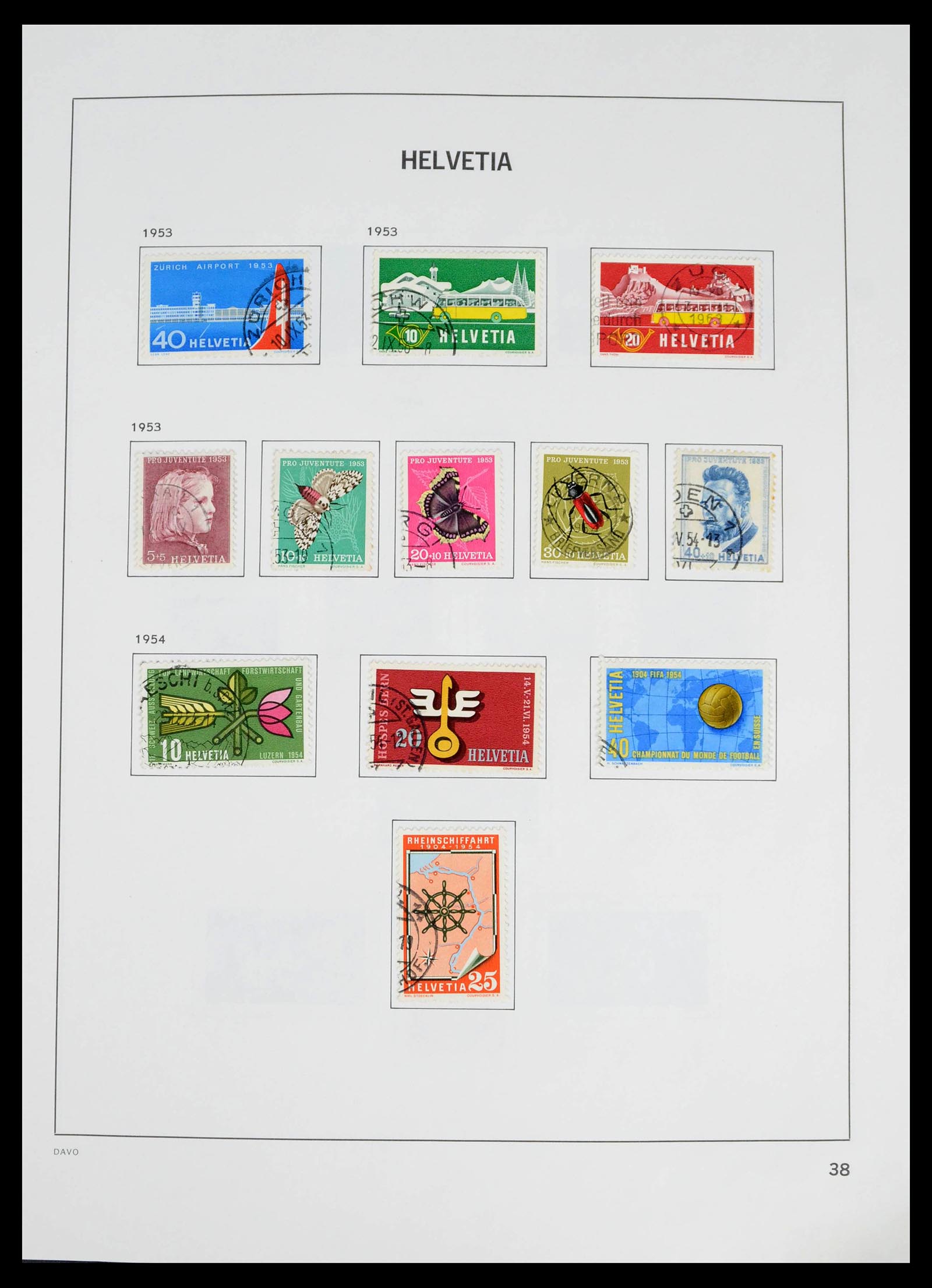 39363 0029 - Stamp collection 39363 Switzerland 1939-2013.