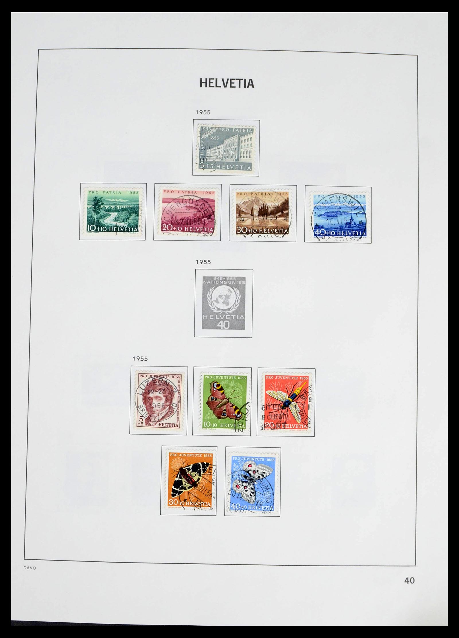 39363 0031 - Stamp collection 39363 Switzerland 1939-2013.