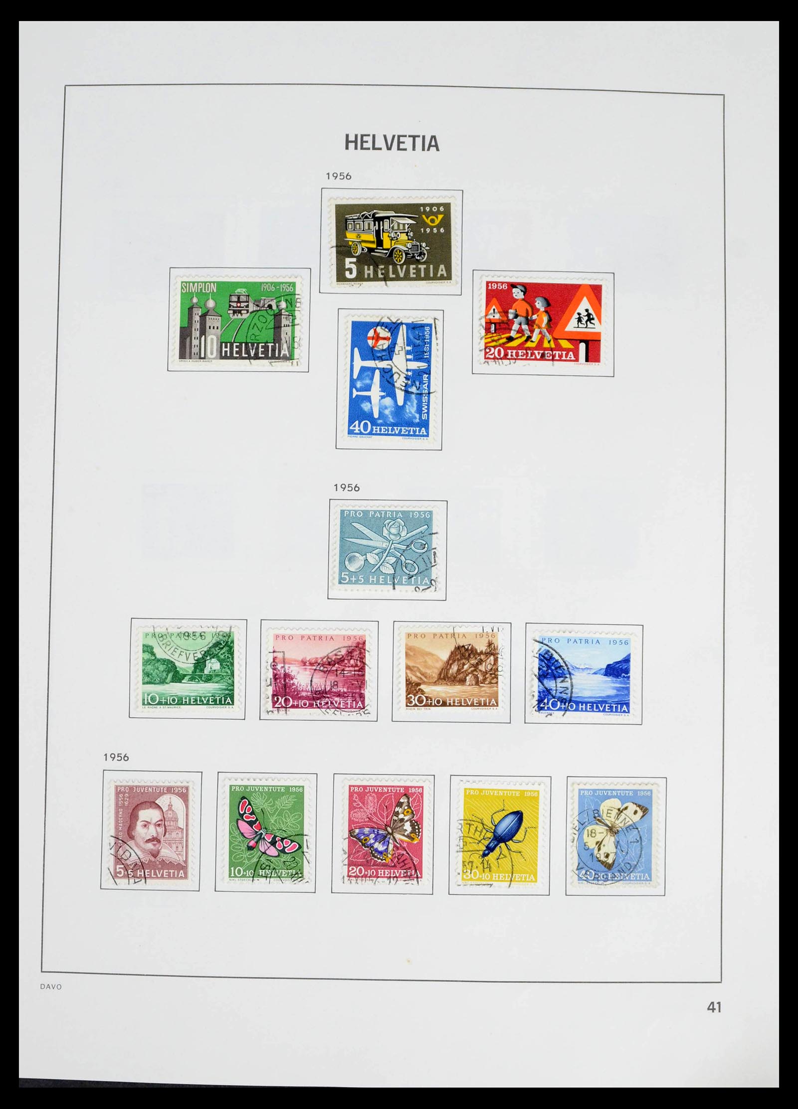 39363 0032 - Stamp collection 39363 Switzerland 1939-2013.