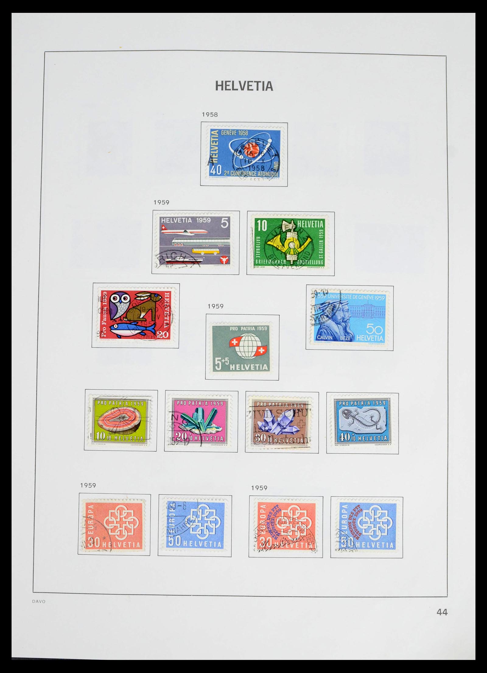 39363 0035 - Stamp collection 39363 Switzerland 1939-2013.