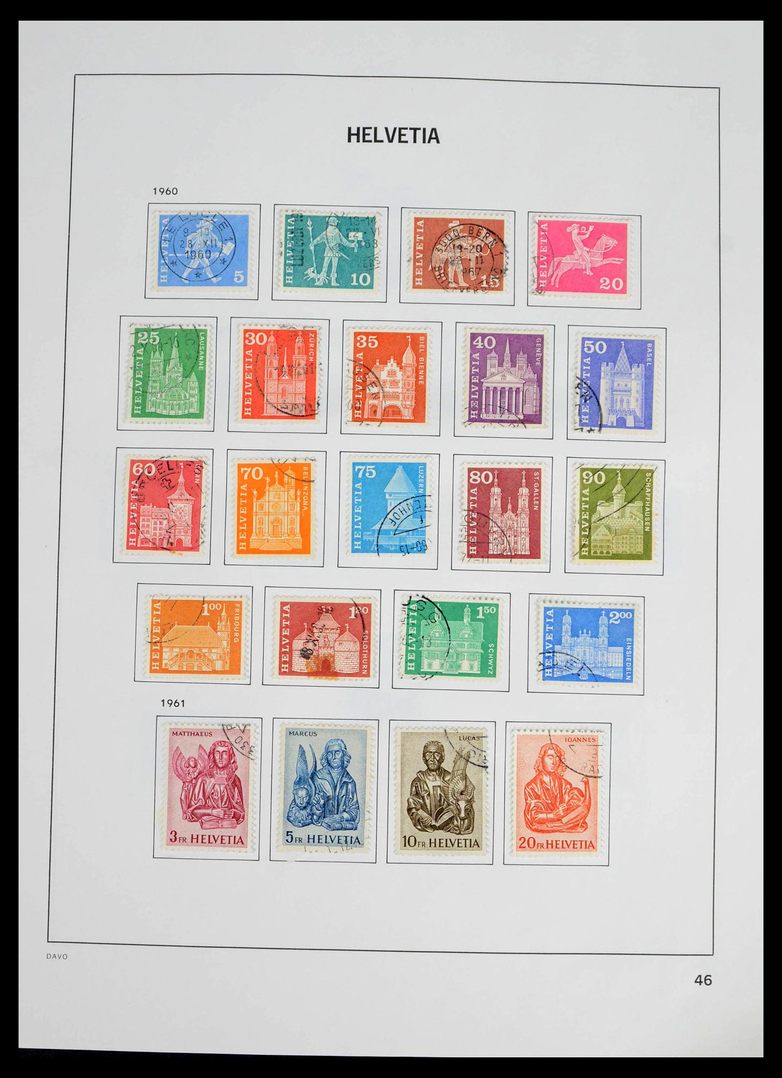 39363 0037 - Stamp collection 39363 Switzerland 1939-2013.