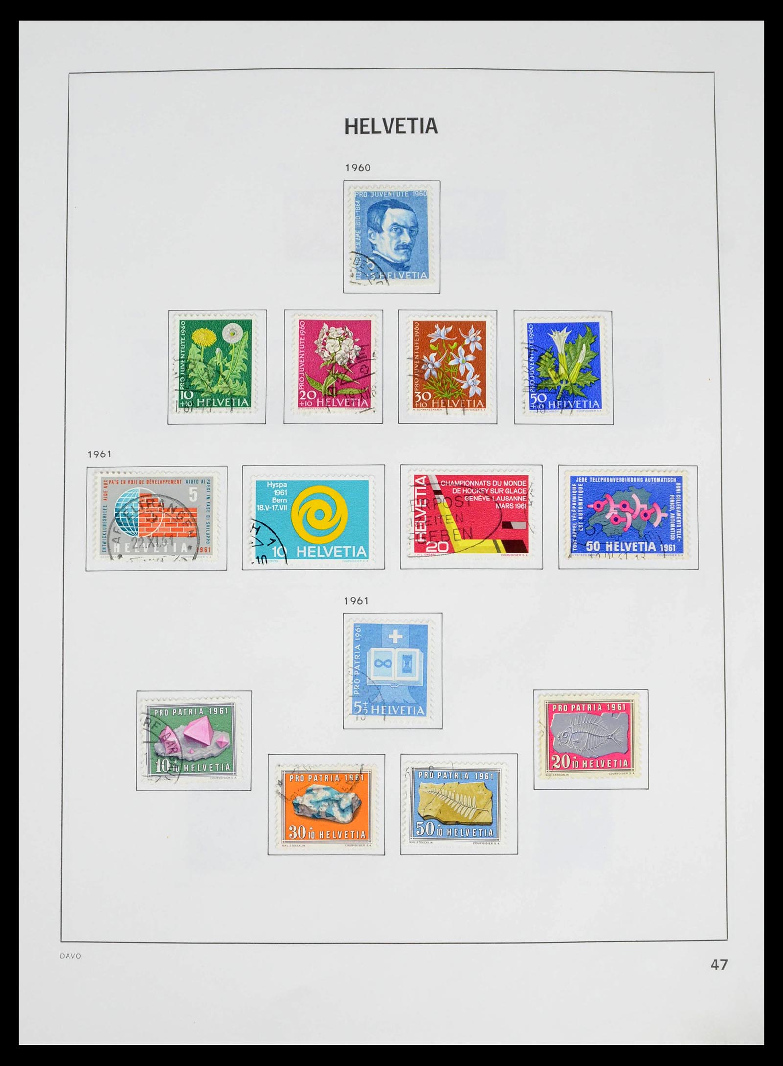 39363 0038 - Stamp collection 39363 Switzerland 1939-2013.