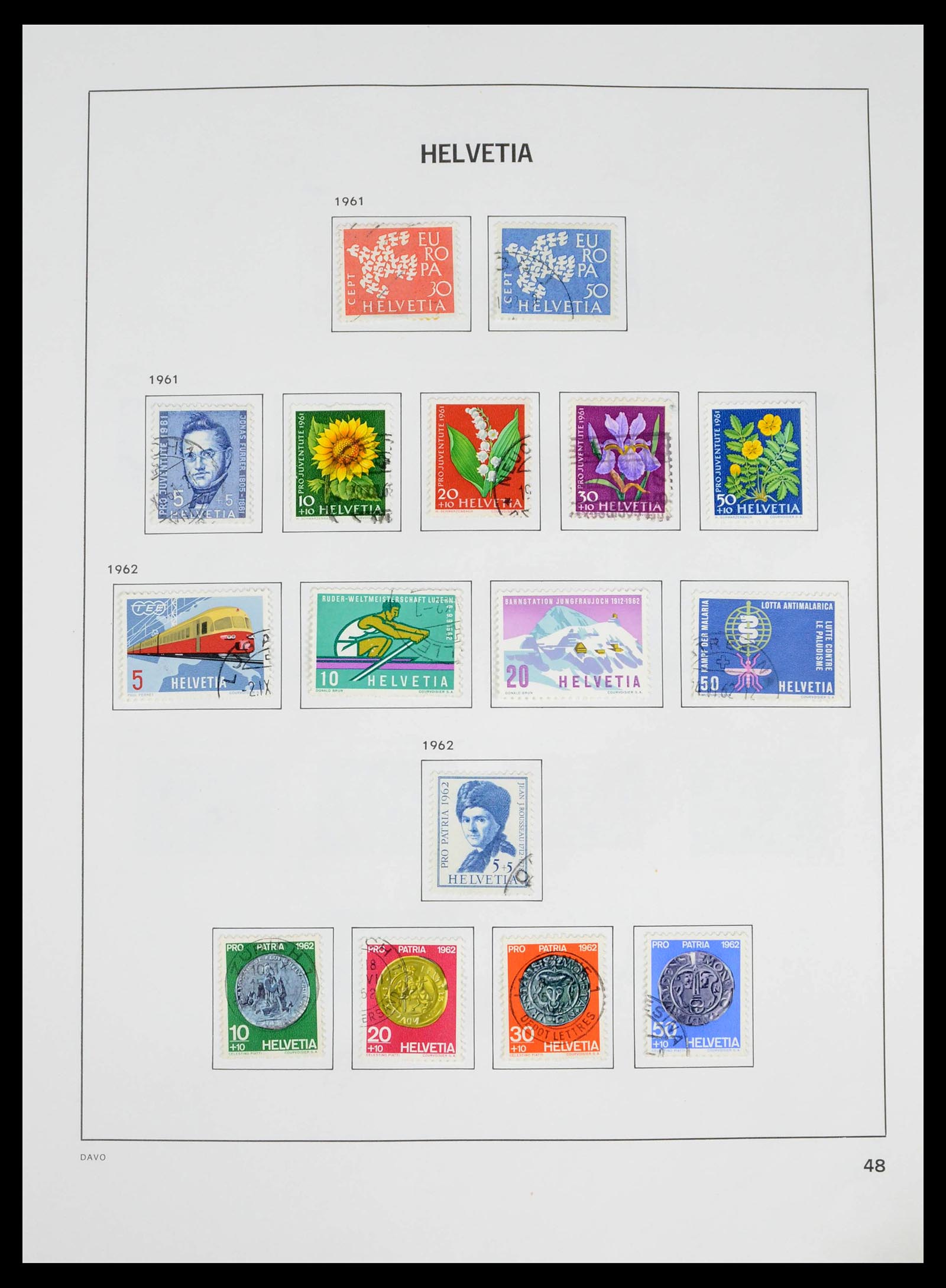 39363 0039 - Stamp collection 39363 Switzerland 1939-2013.
