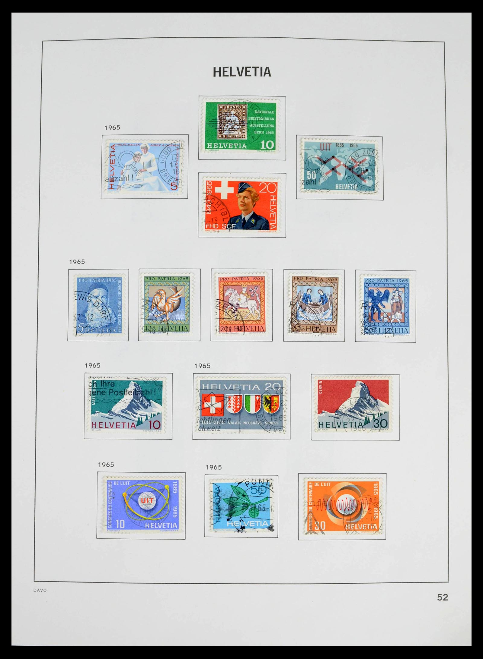 39363 0043 - Postzegelverzameling 39363 Zwitserland 1939-2013.