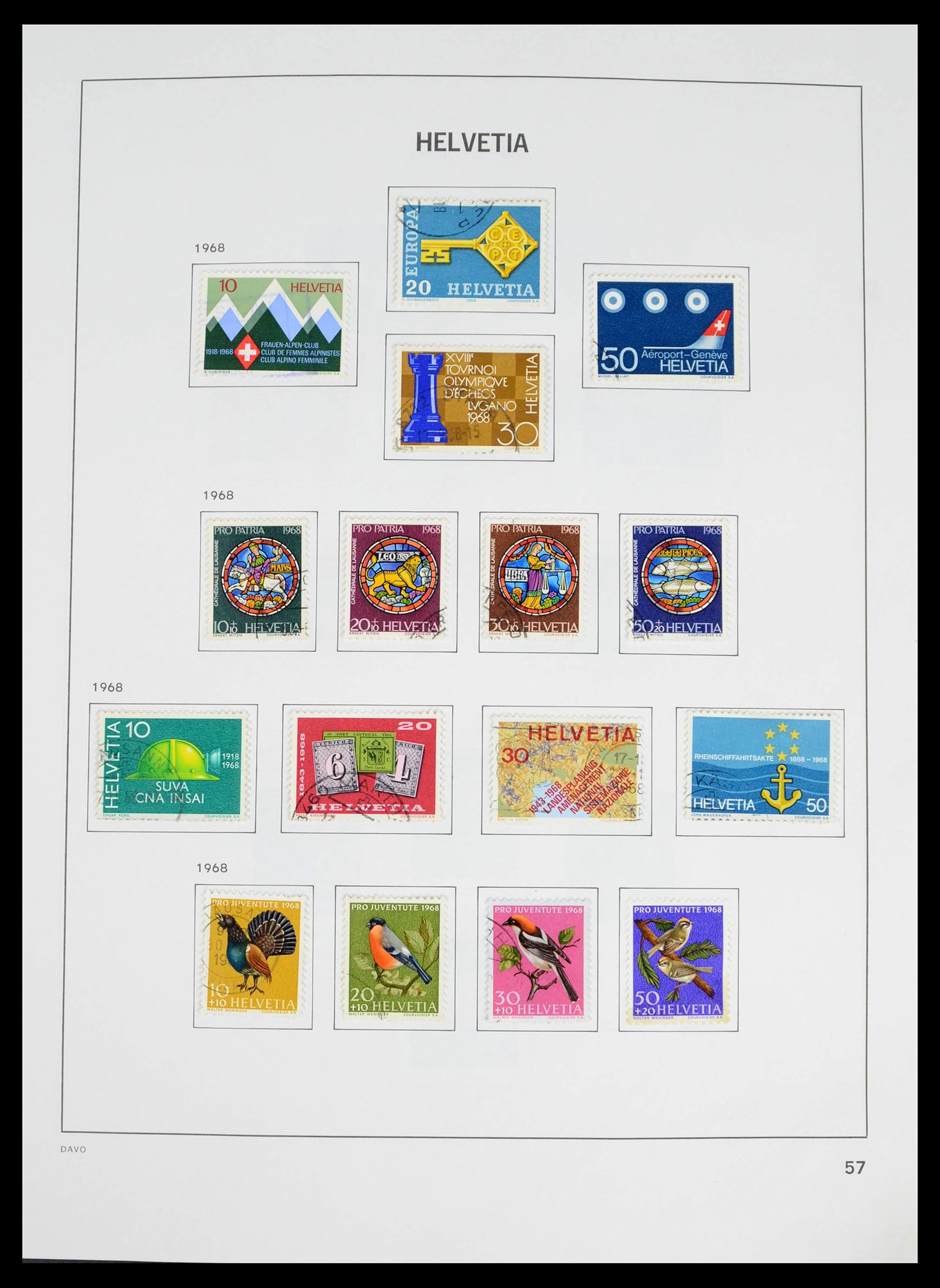 39363 0048 - Stamp collection 39363 Switzerland 1939-2013.