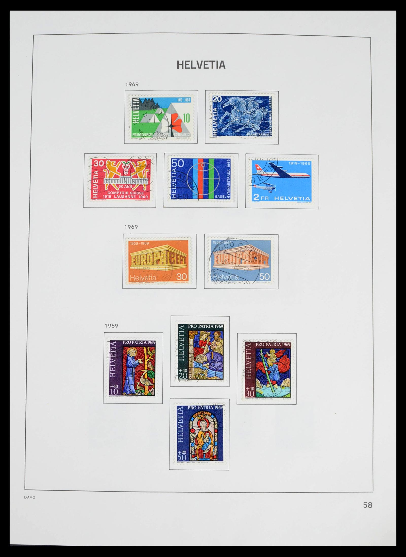 39363 0049 - Stamp collection 39363 Switzerland 1939-2013.