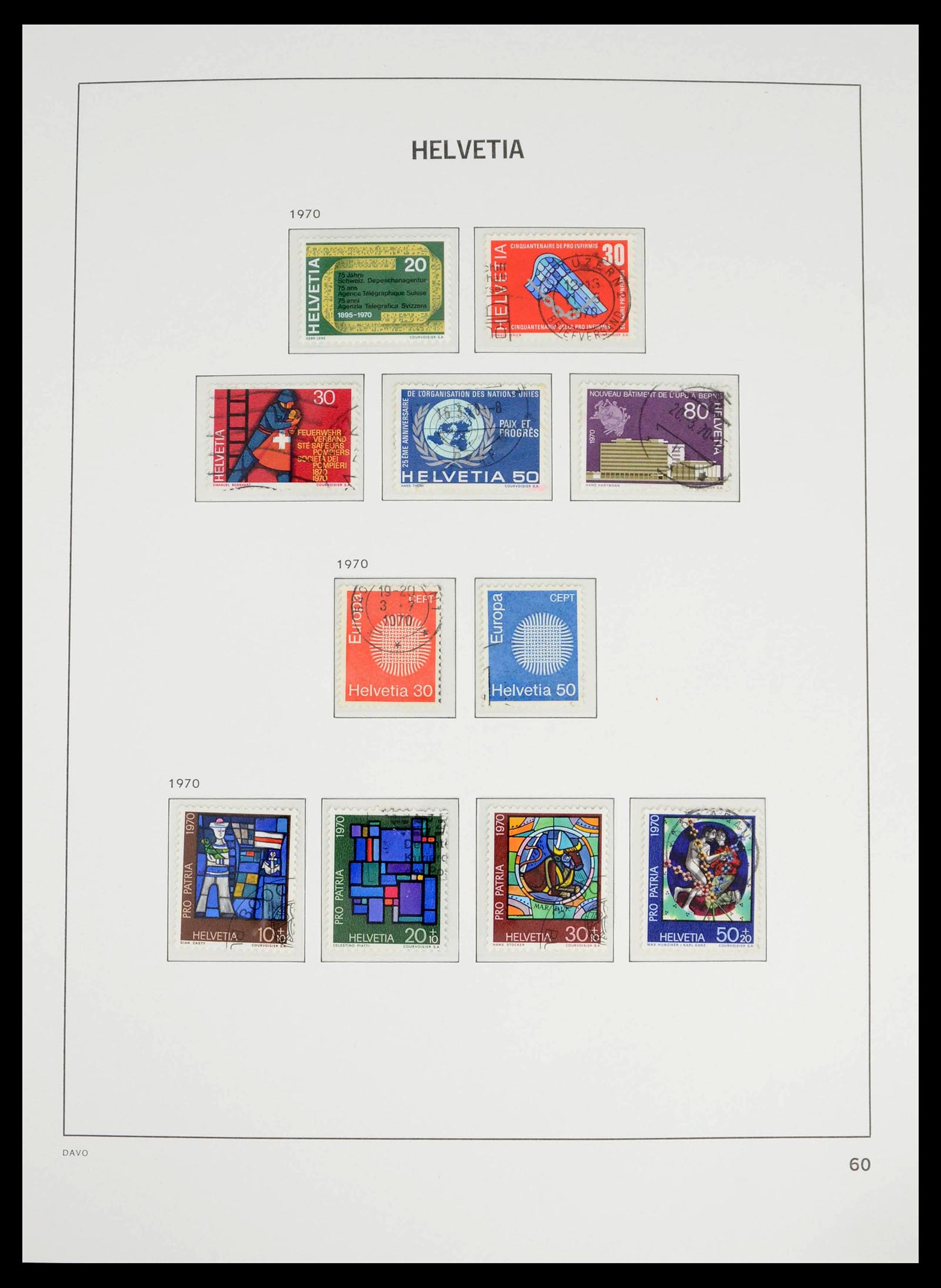39363 0051 - Stamp collection 39363 Switzerland 1939-2013.