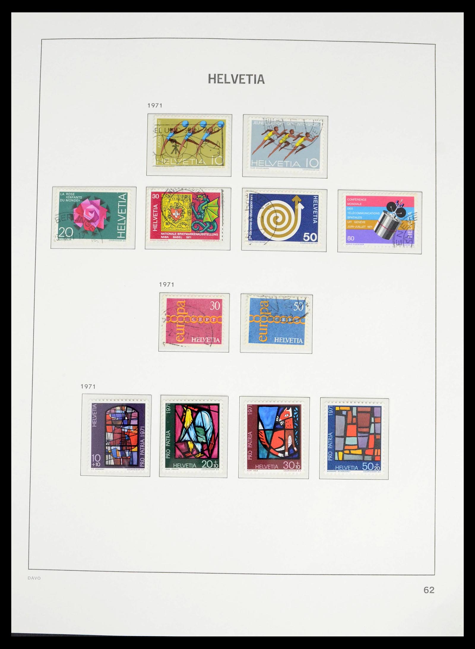 39363 0053 - Stamp collection 39363 Switzerland 1939-2013.