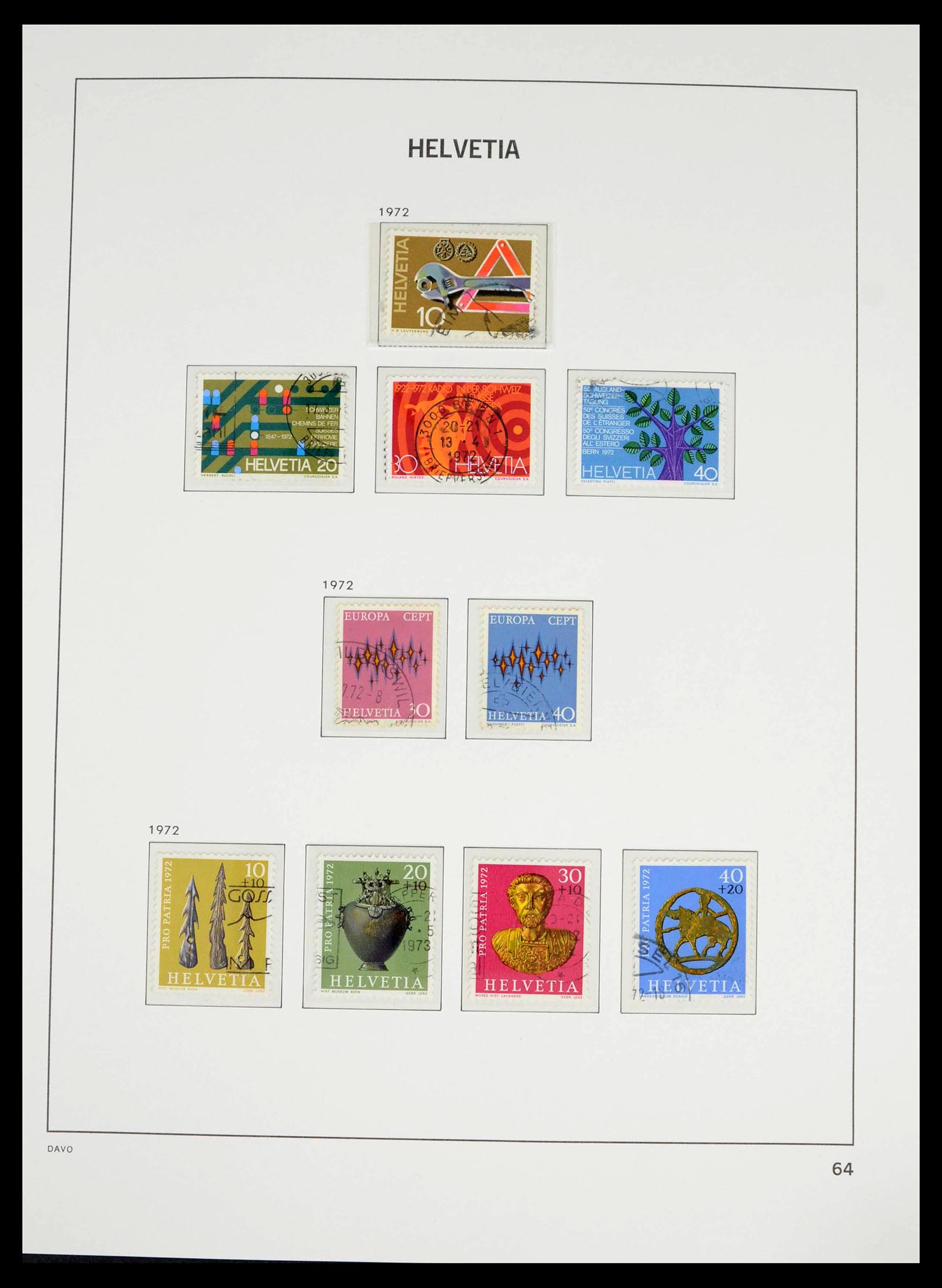 39363 0055 - Stamp collection 39363 Switzerland 1939-2013.