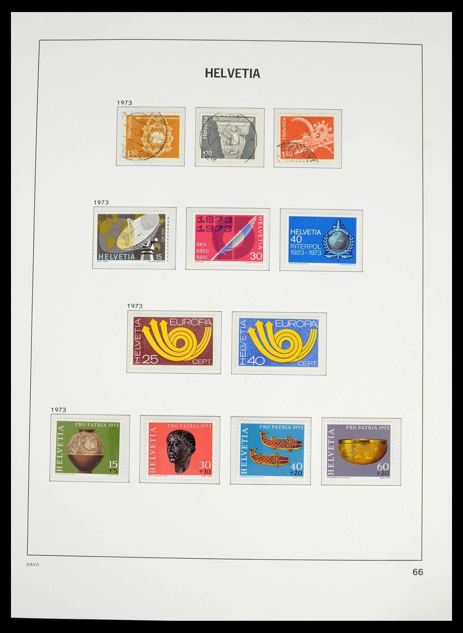 39363 0057 - Stamp collection 39363 Switzerland 1939-2013.