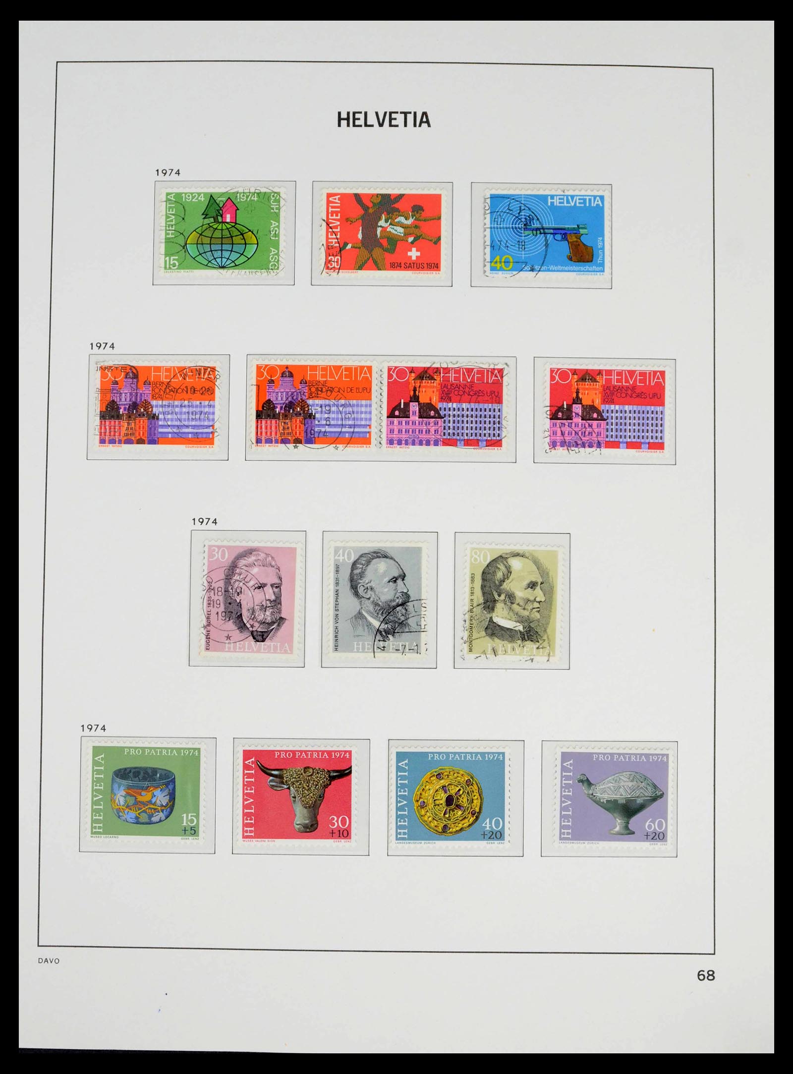 39363 0059 - Postzegelverzameling 39363 Zwitserland 1939-2013.