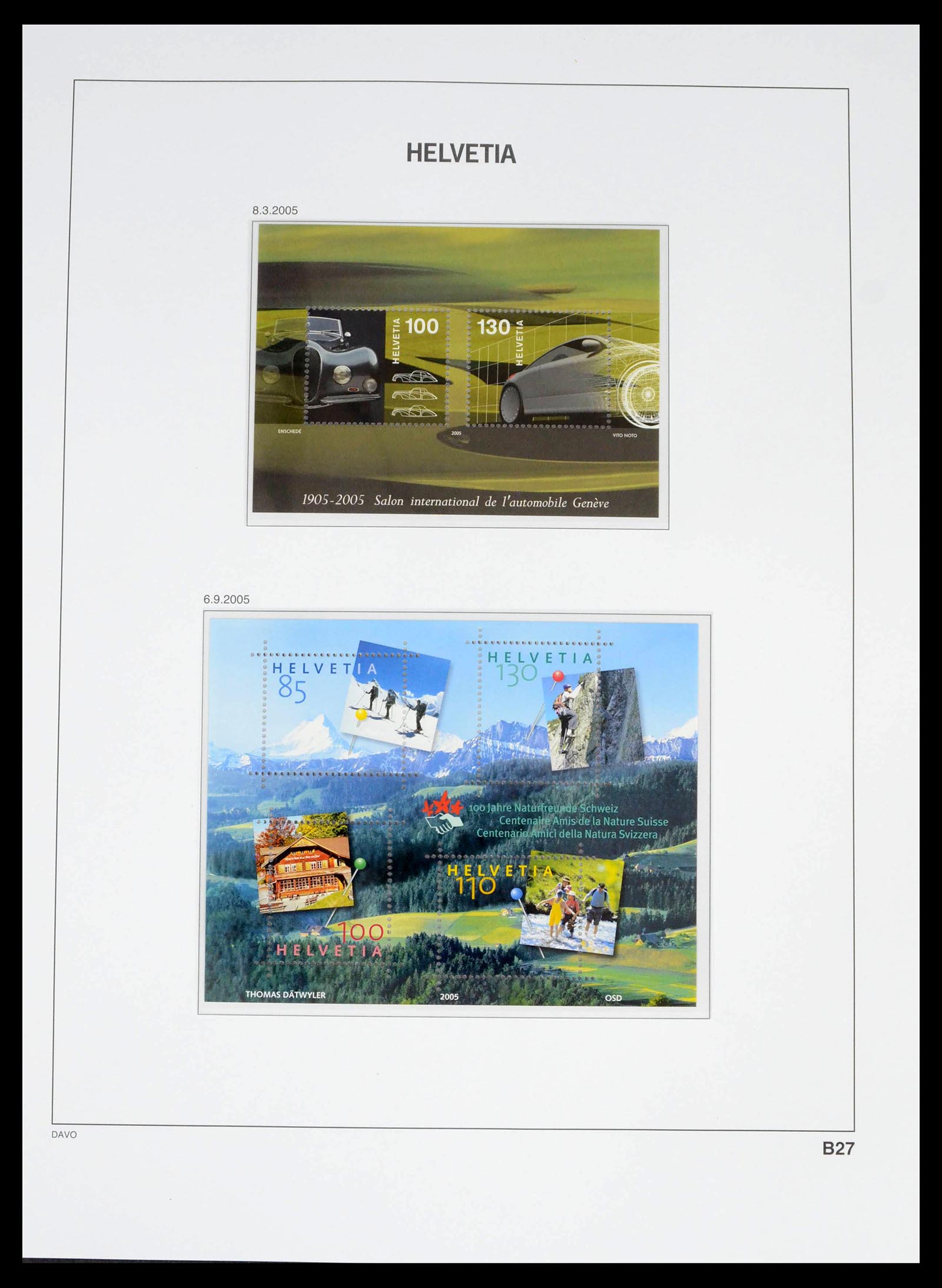 39363 0184 - Stamp collection 39363 Switzerland 1939-2013.