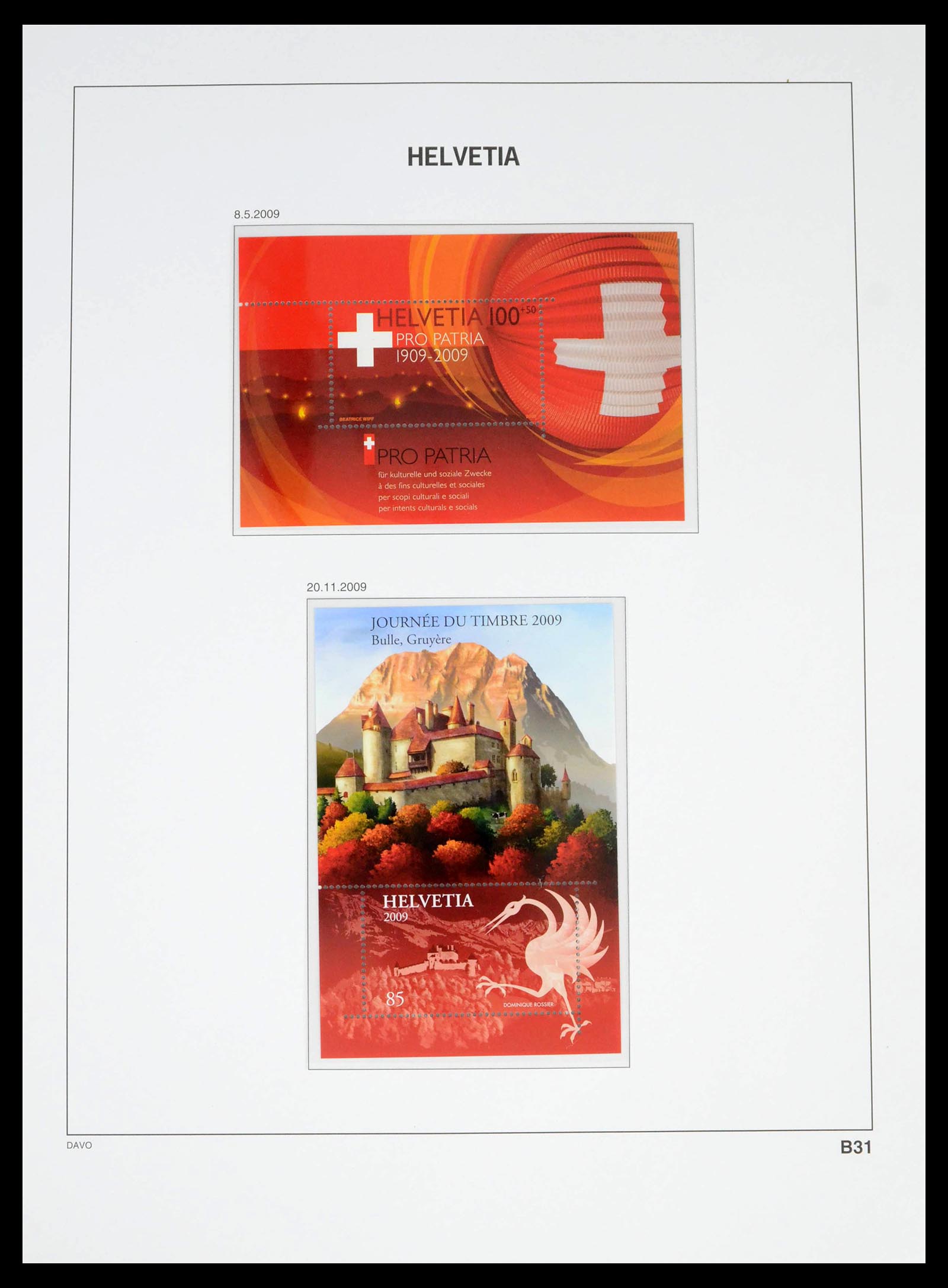 39363 0188 - Stamp collection 39363 Switzerland 1939-2013.