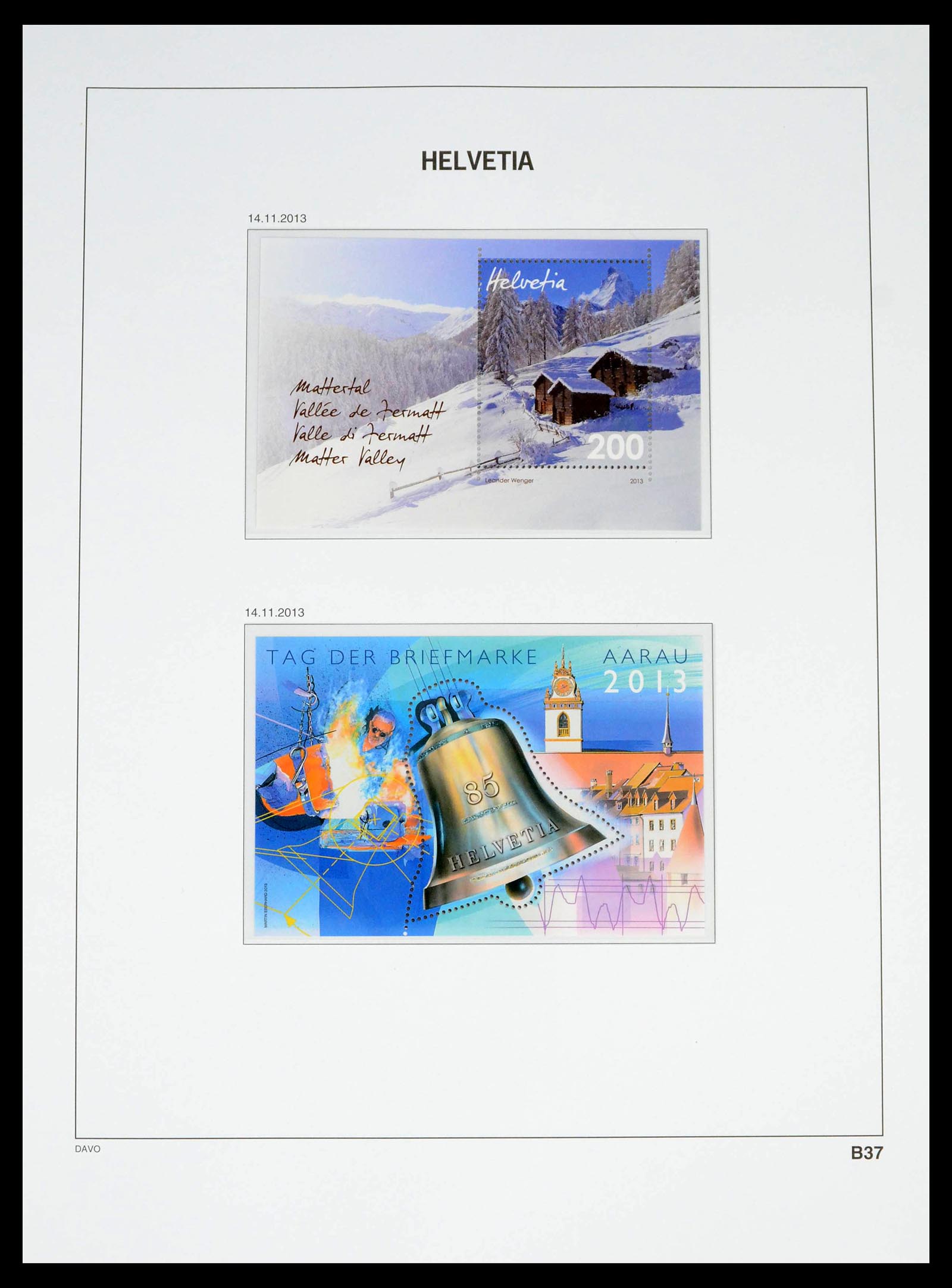 39363 0194 - Stamp collection 39363 Switzerland 1939-2013.