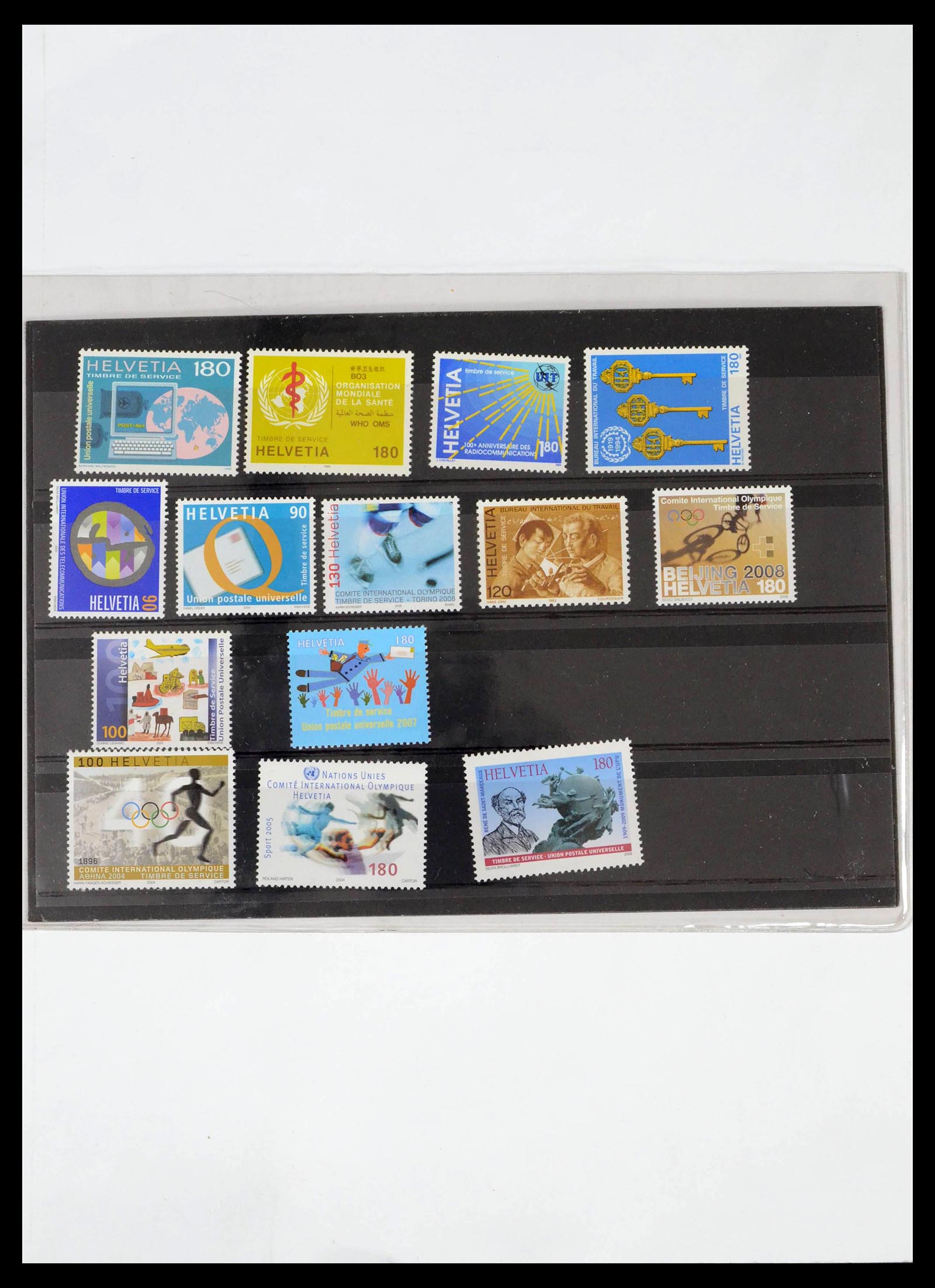 39363 0196 - Stamp collection 39363 Switzerland 1939-2013.