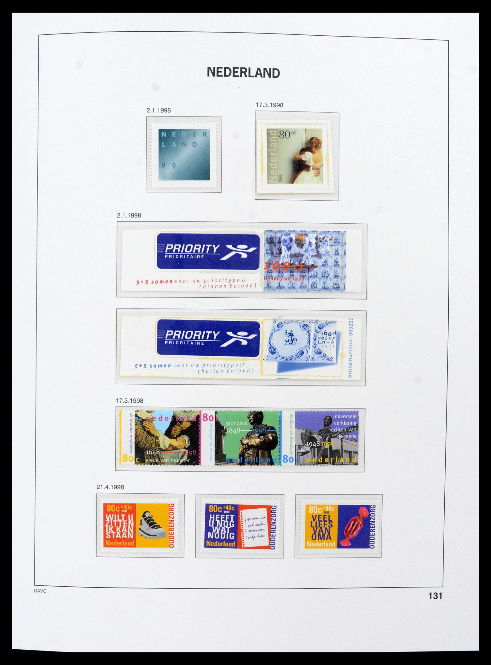 39364 0009 - Stamp collection 39364 Netherlands 1996-2021!