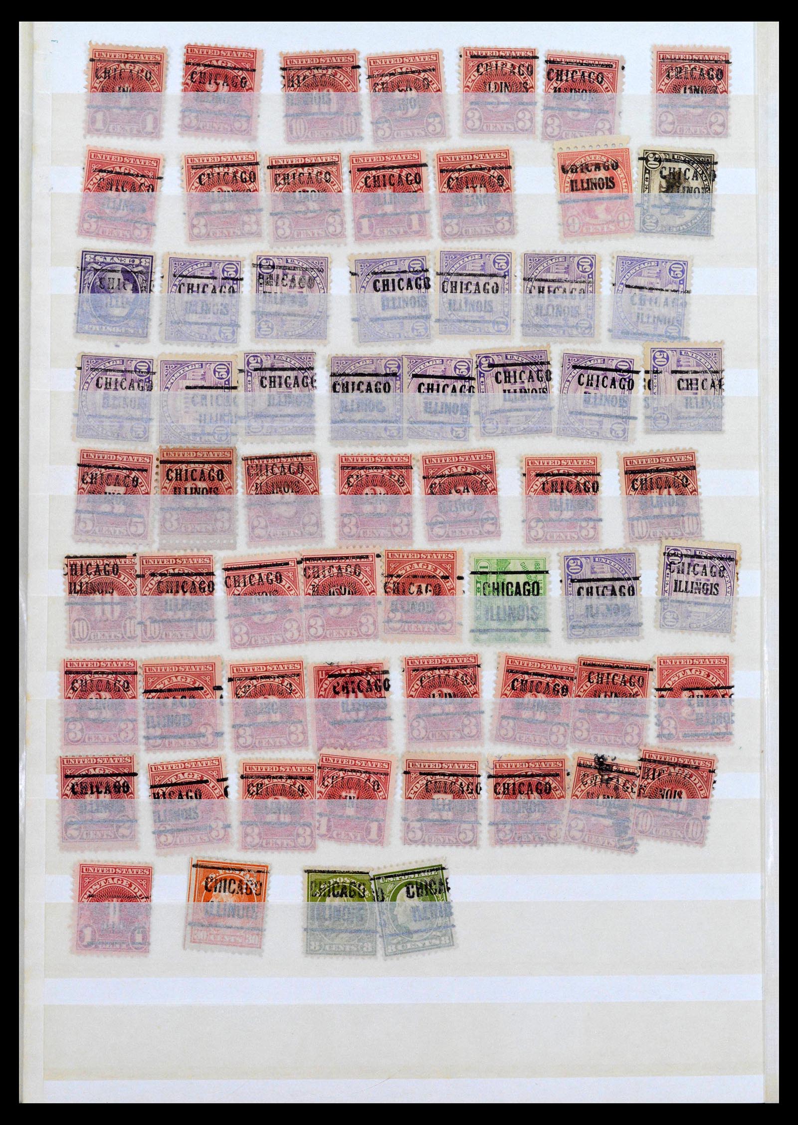 39366 0006 - Stamp collection 39366 USA precancels 1892-1940.