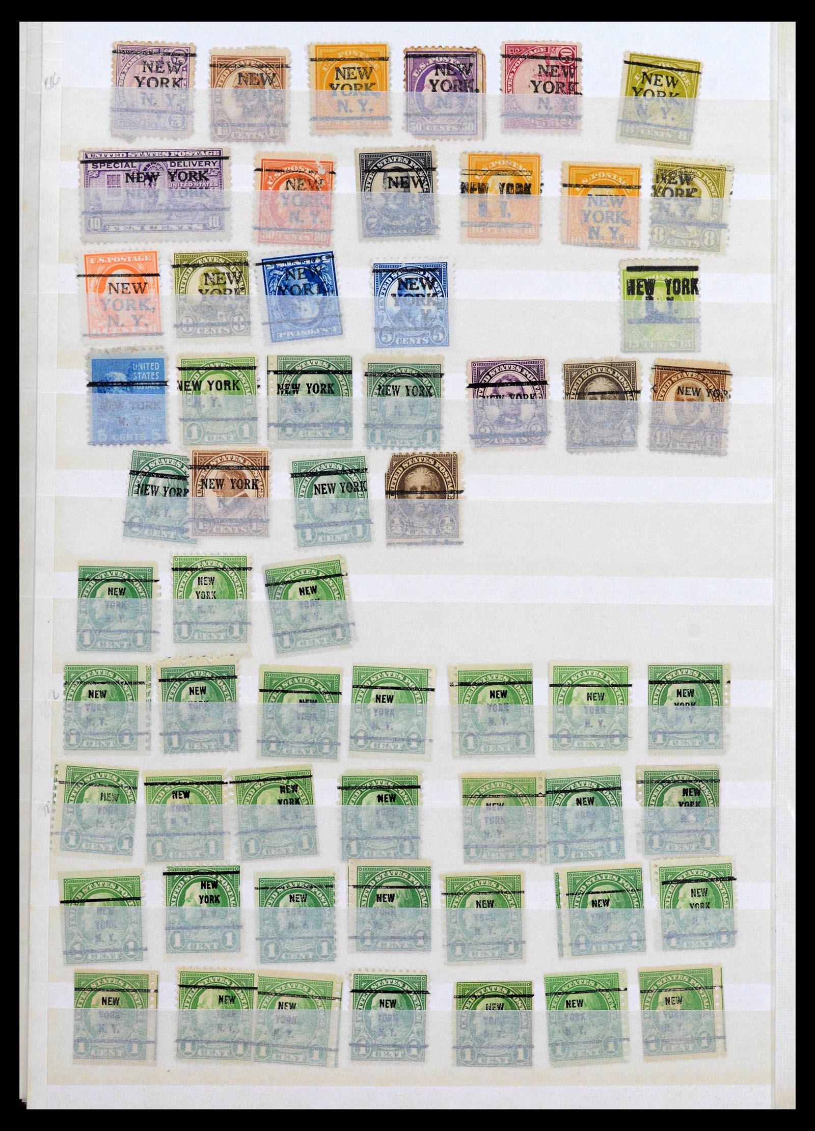 39366 0016 - Stamp collection 39366 USA precancels 1892-1940.