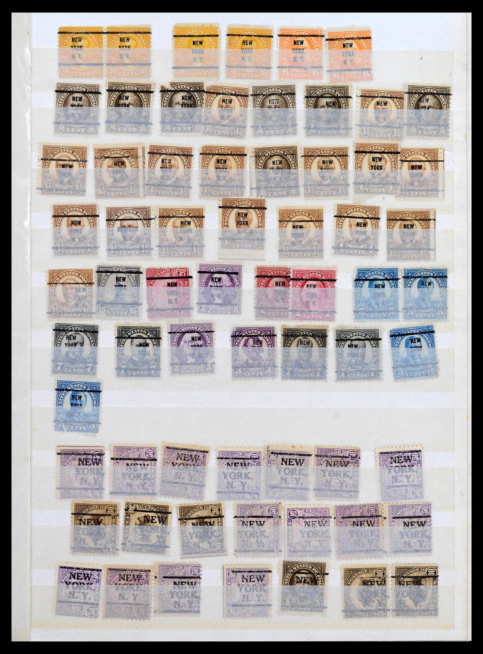 39366 0017 - Stamp collection 39366 USA precancels 1892-1940.