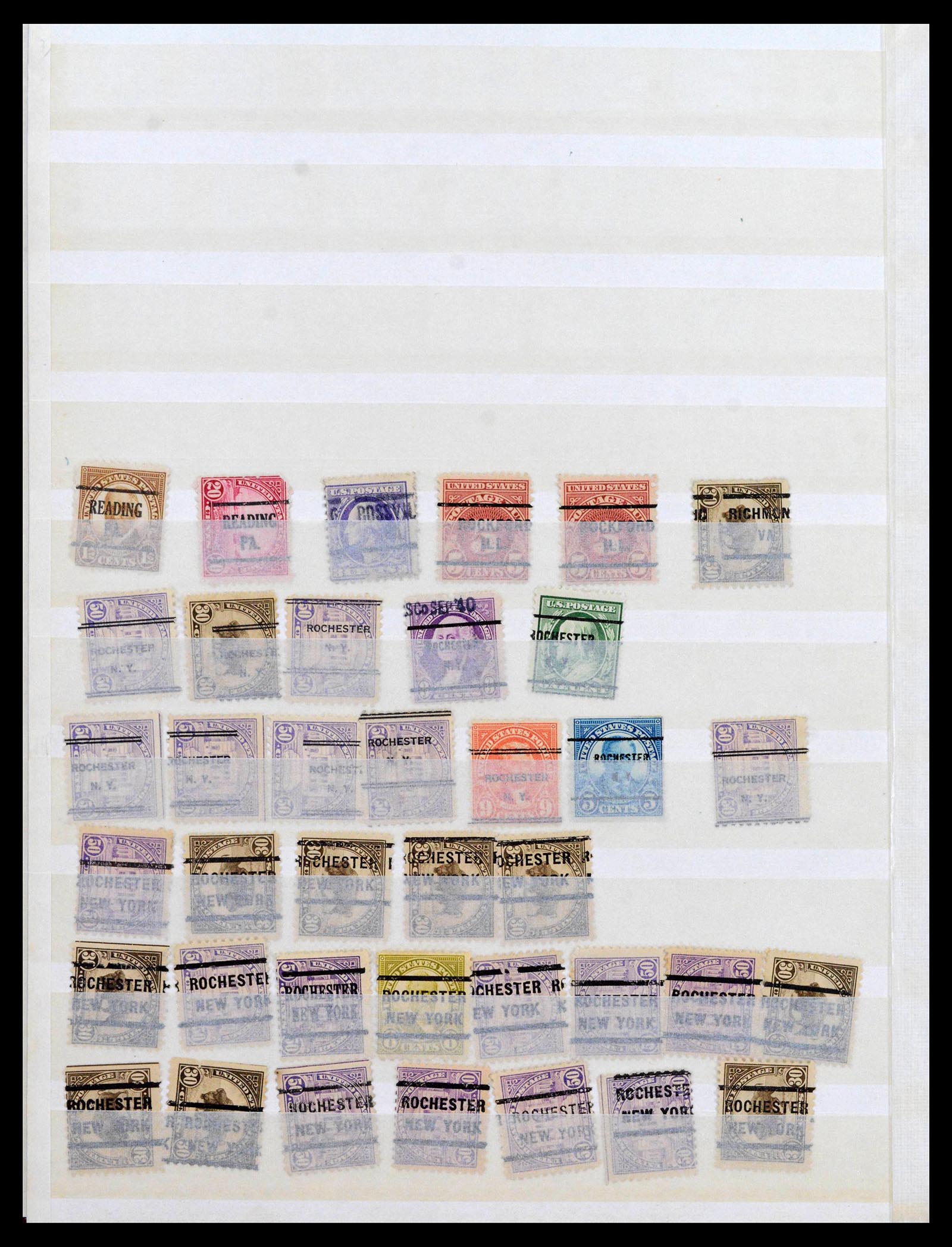 39366 0020 - Stamp collection 39366 USA precancels 1892-1940.