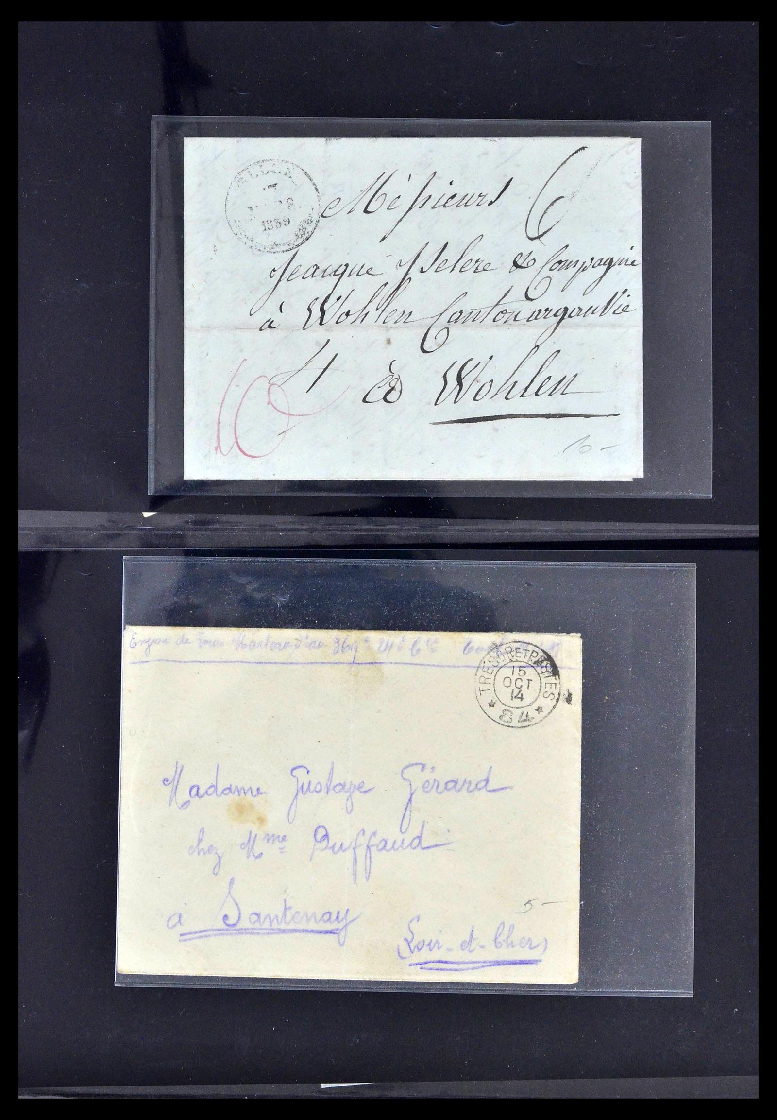 39367 0011 - Postzegelverzameling 39367 Frankrijk brieven 1853-1960.