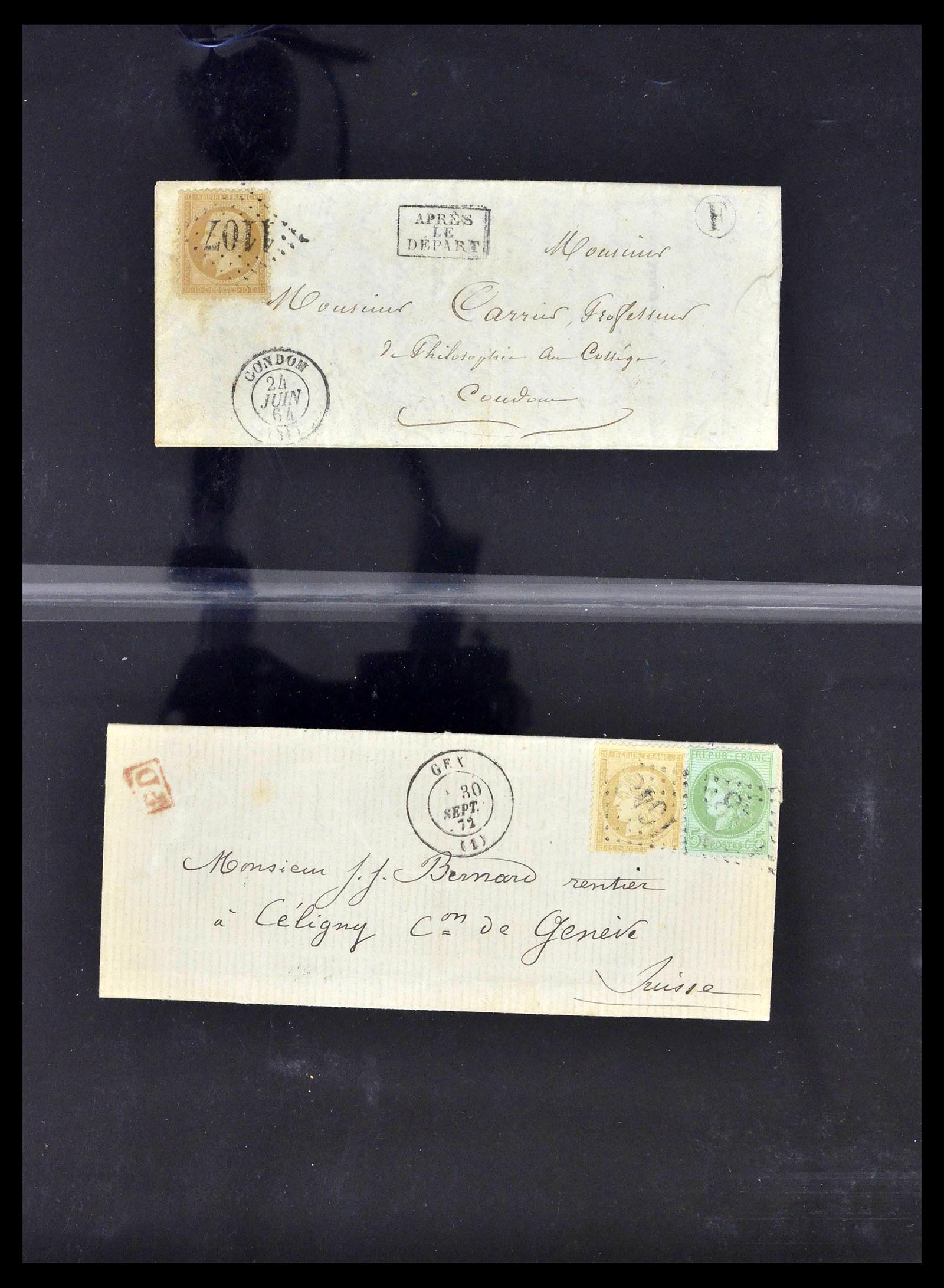 39367 0015 - Postzegelverzameling 39367 Frankrijk brieven 1853-1960.